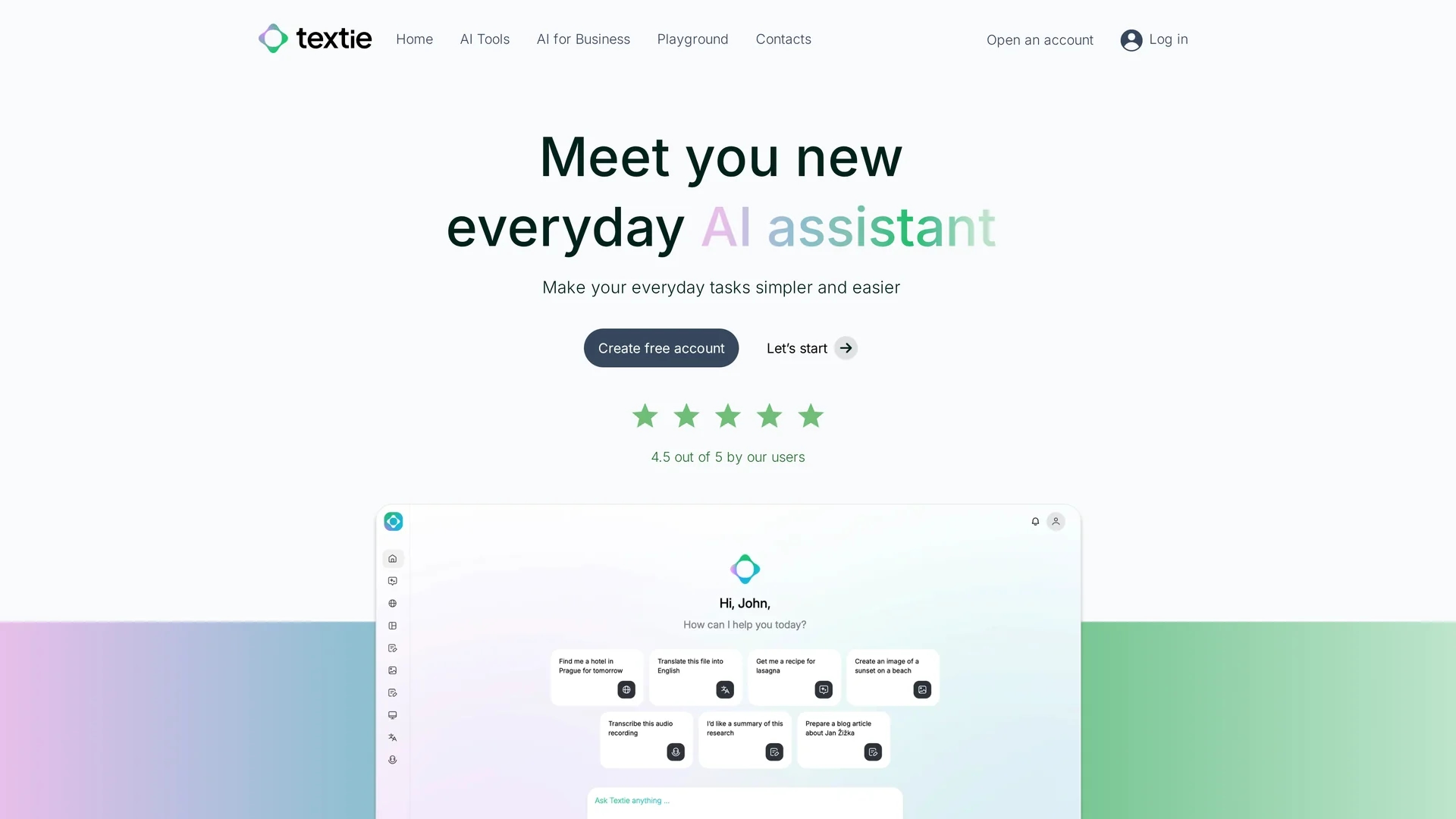 textie-ai homepage