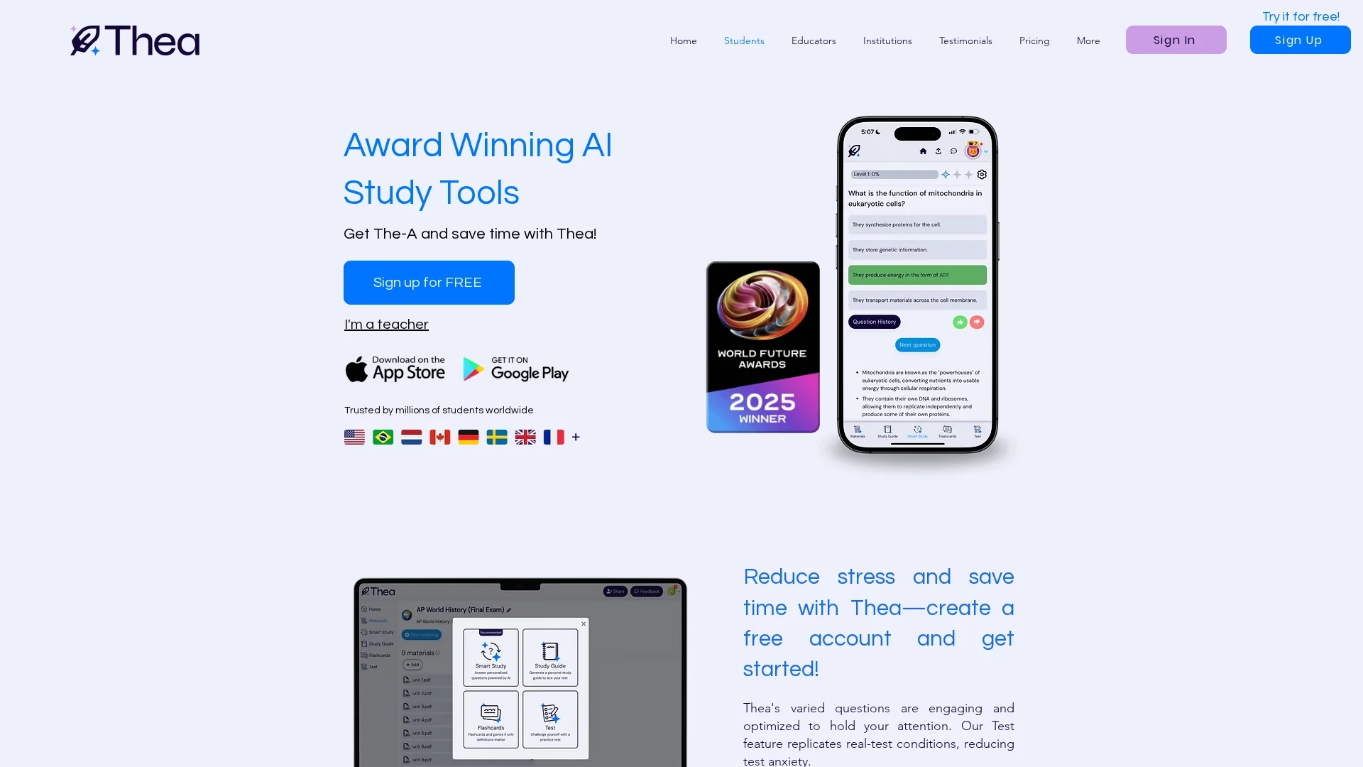 thea homepage
