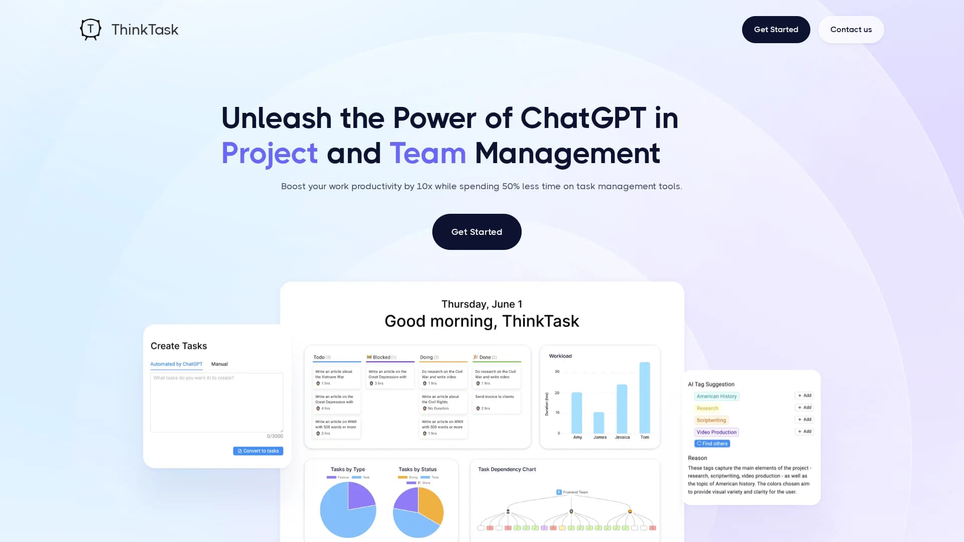 thinktask homepage
