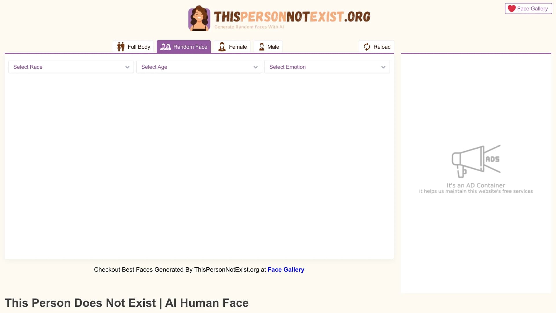 this-person-not-exist homepage
