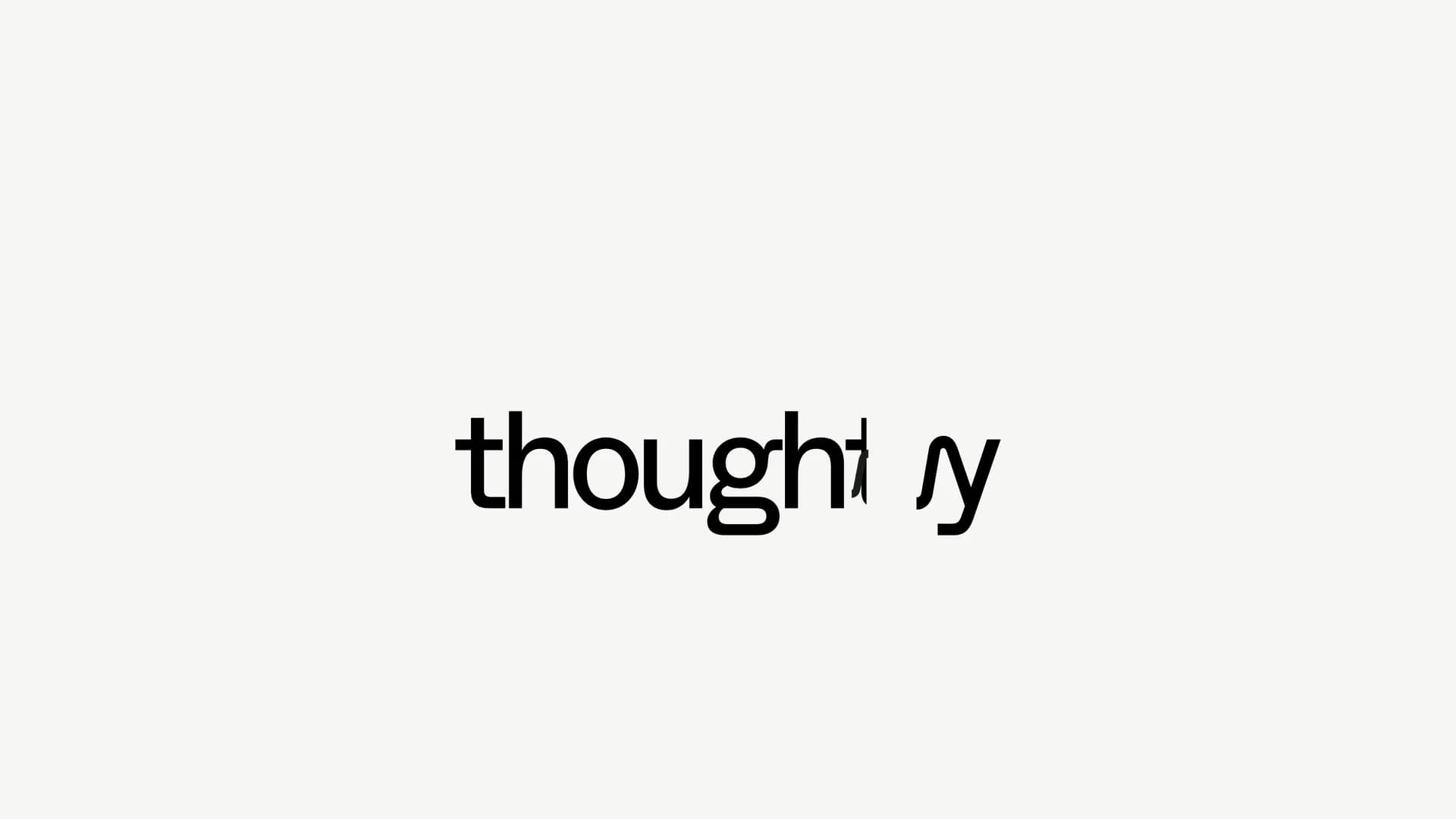 thoughtly homepage