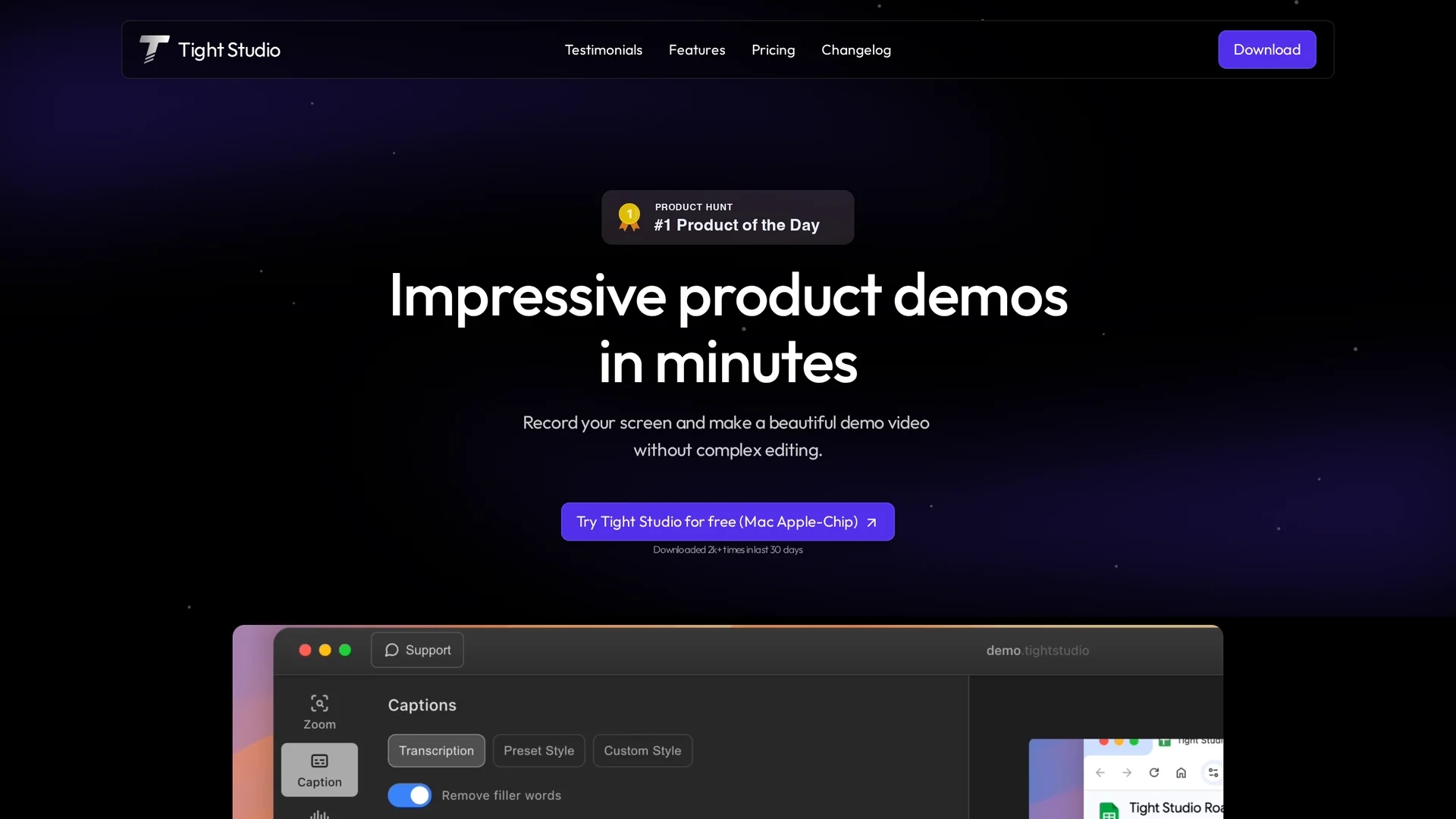 tight-studio homepage