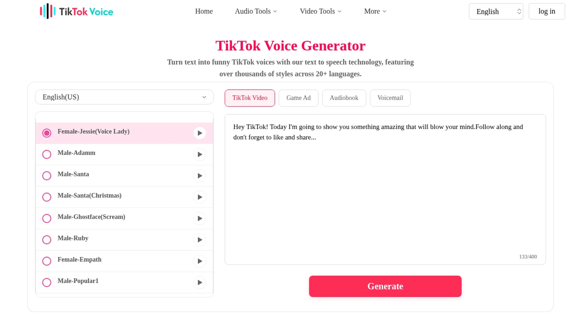 tiktok-voice-tiktokyin homepage