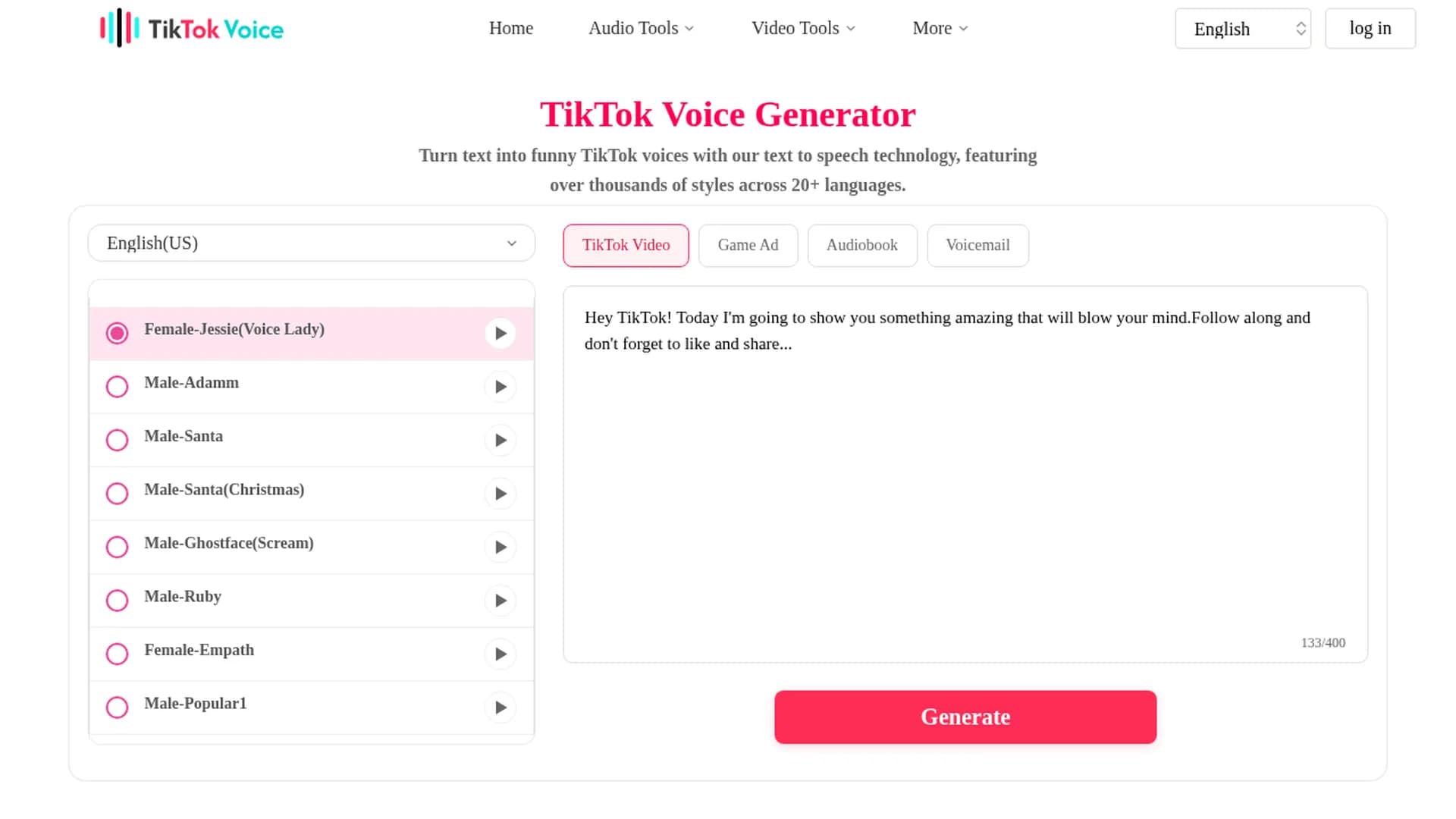 tiktok-voice-tiktokyin homepage