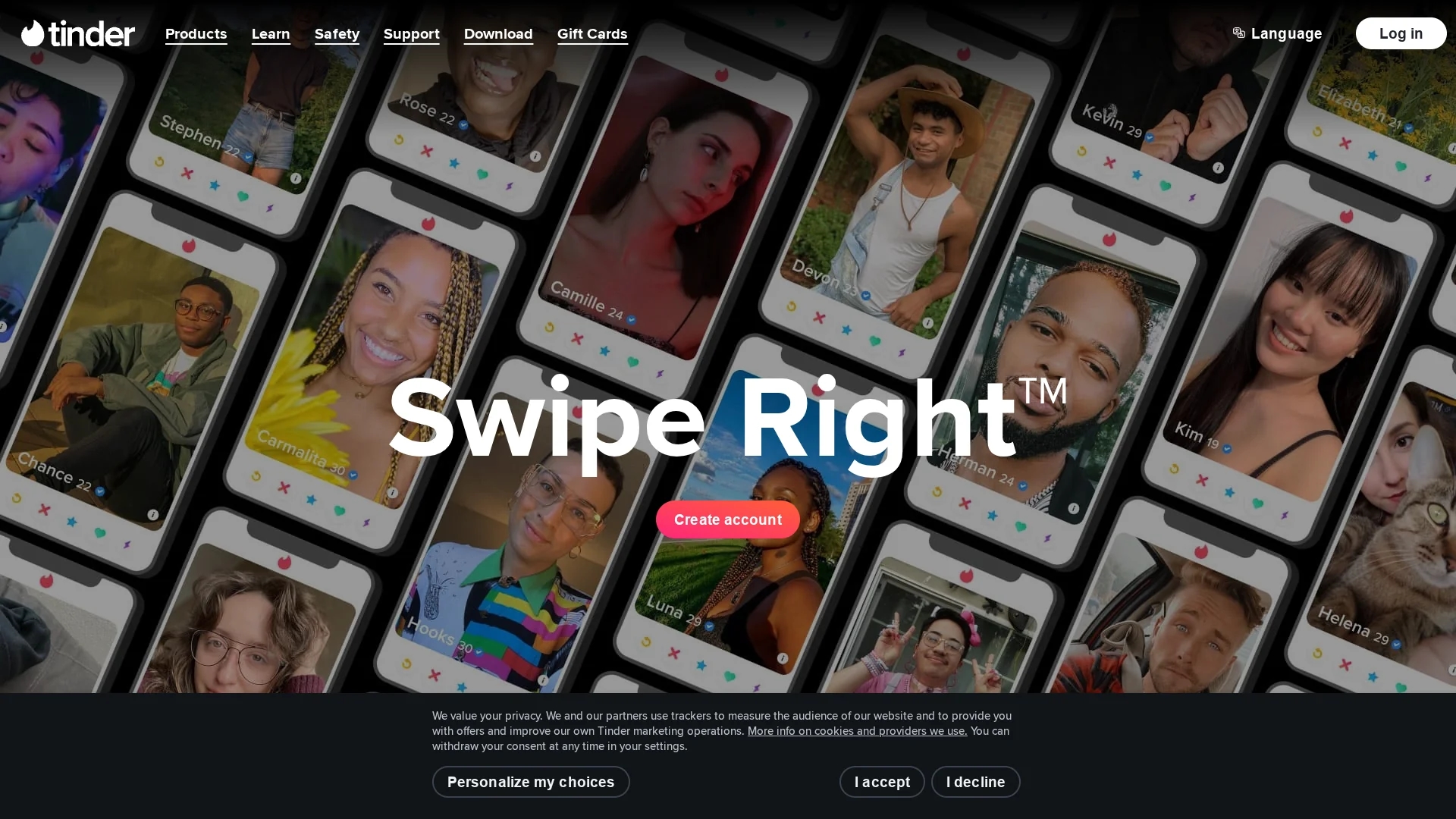 tinder-ai homepage