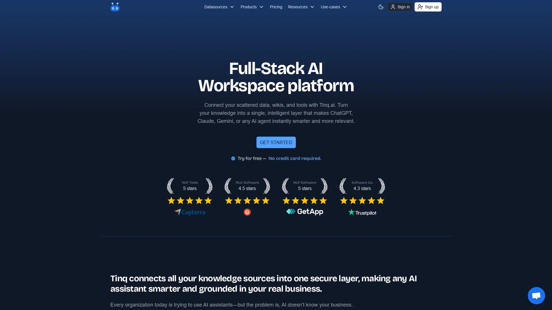 tinq-ai-nlp-api homepage