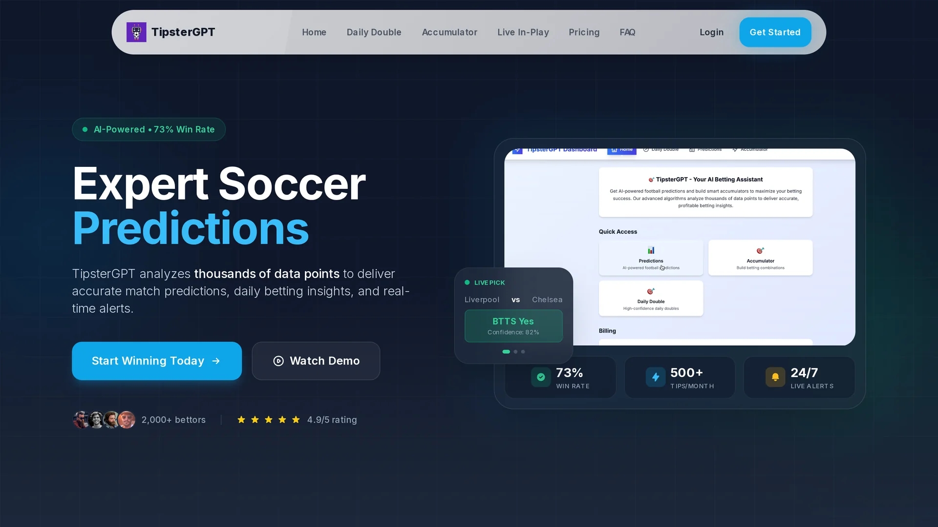tipstergpt homepage
