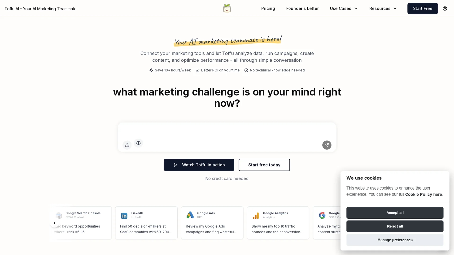 toffu-ai homepage