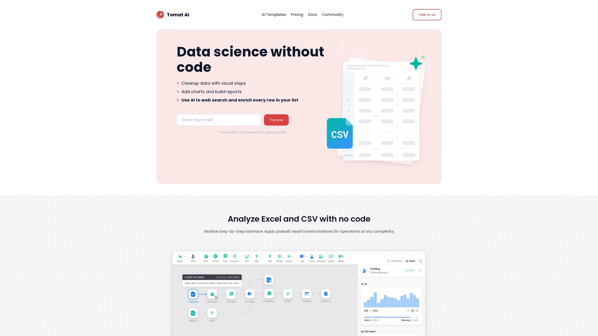 tomat-ai homepage