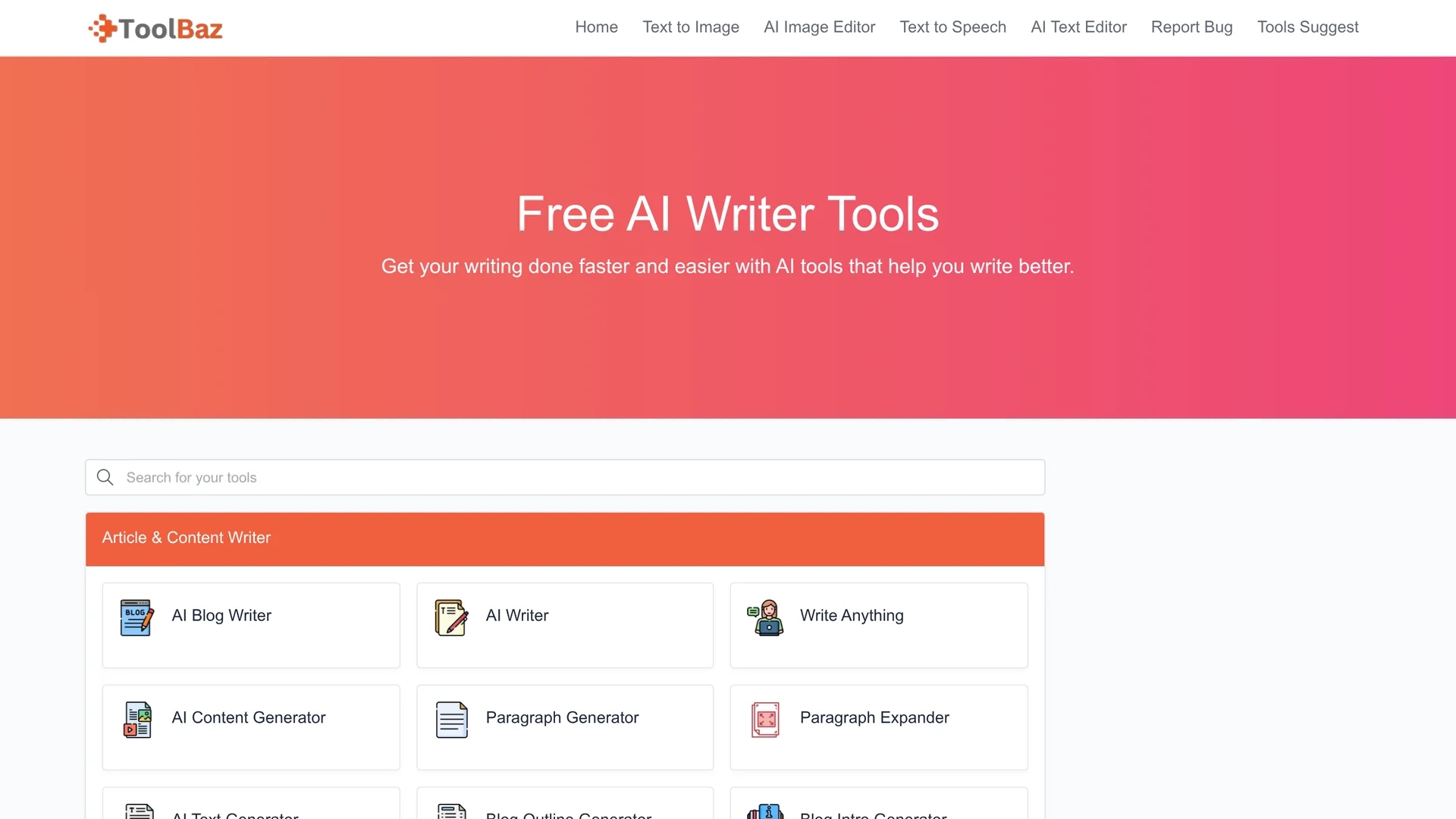toolbaz homepage