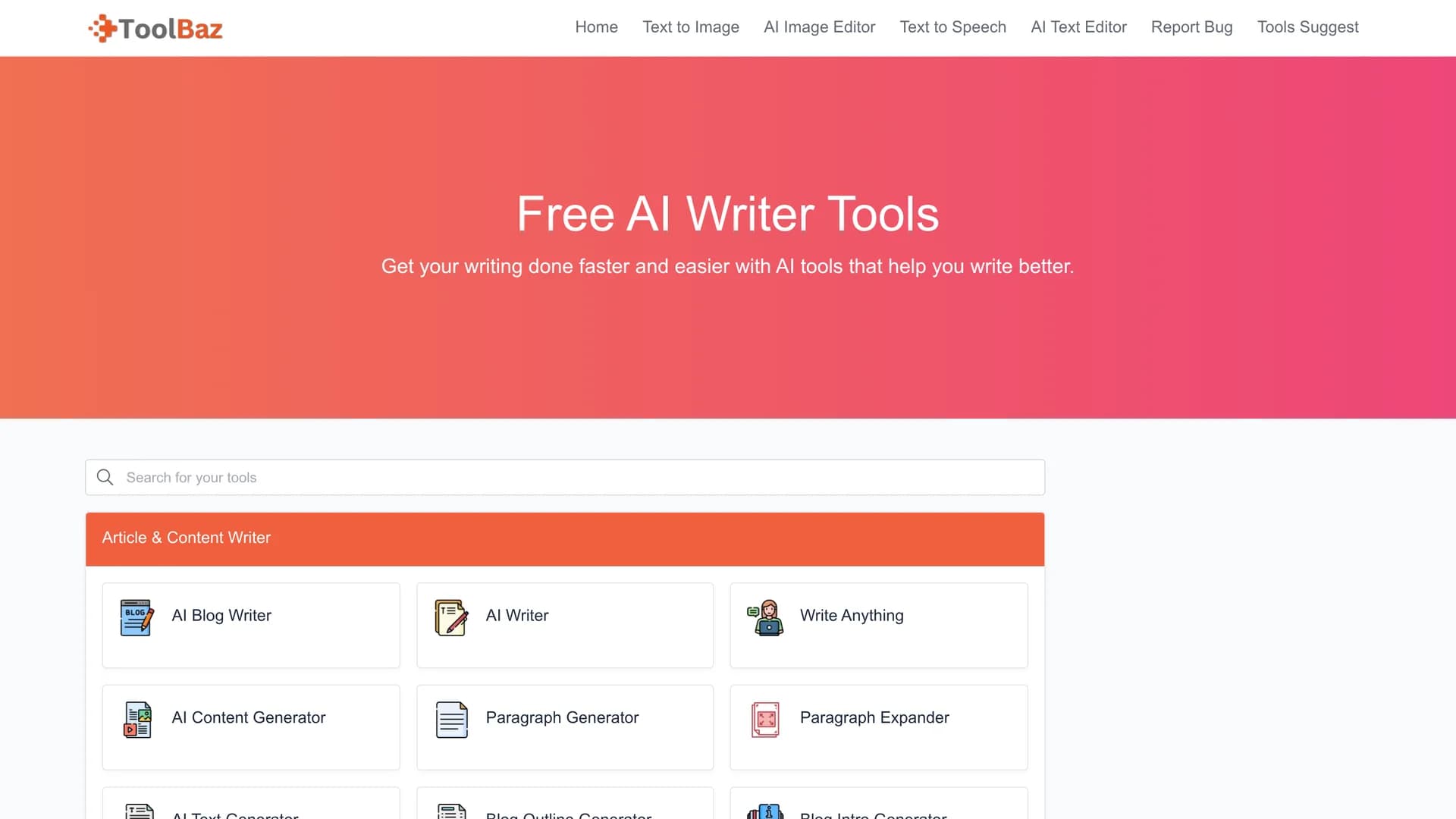 toolbaz homepage