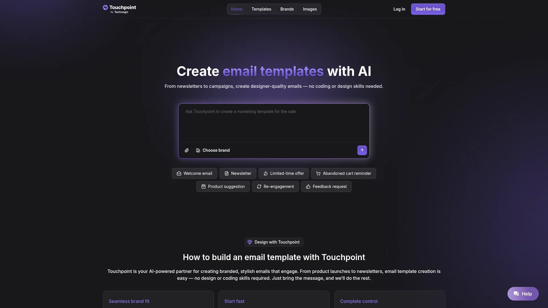 touchpoint homepage