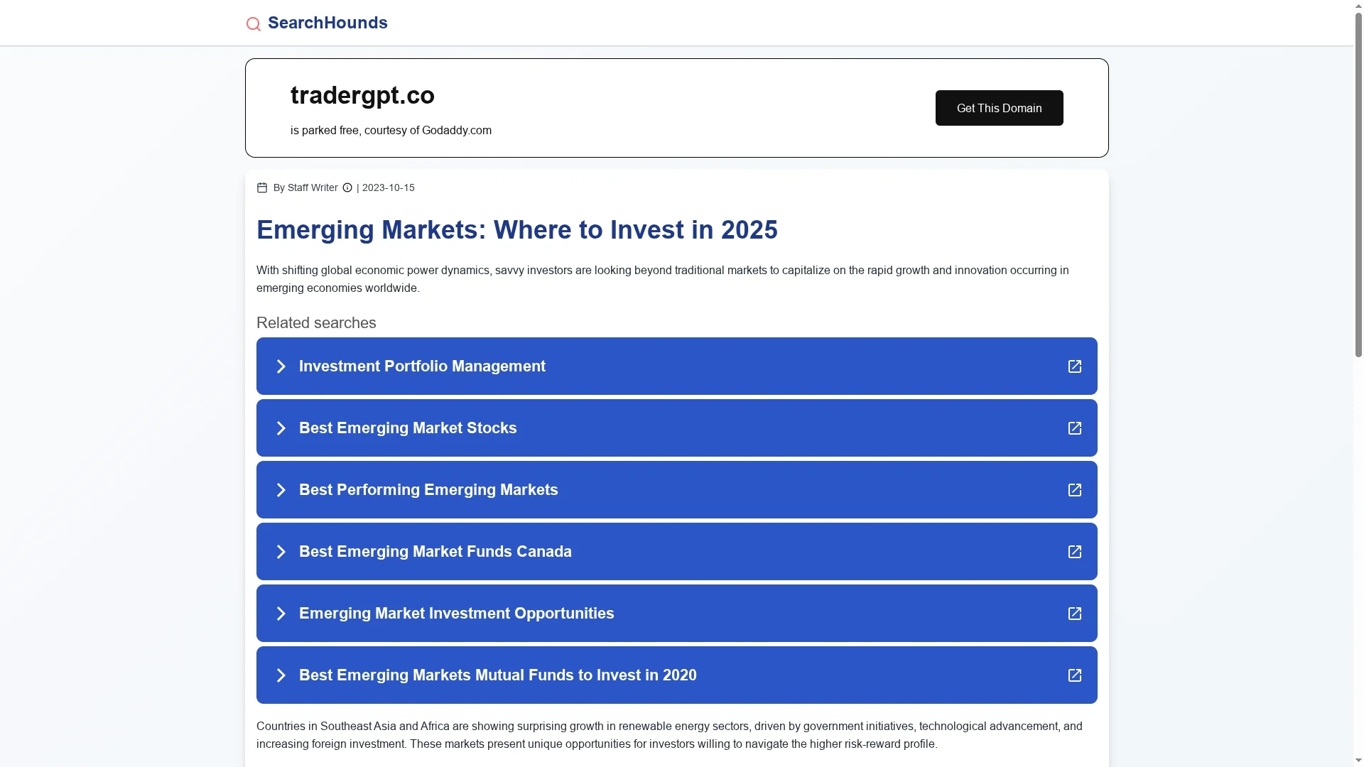 tradergpt homepage