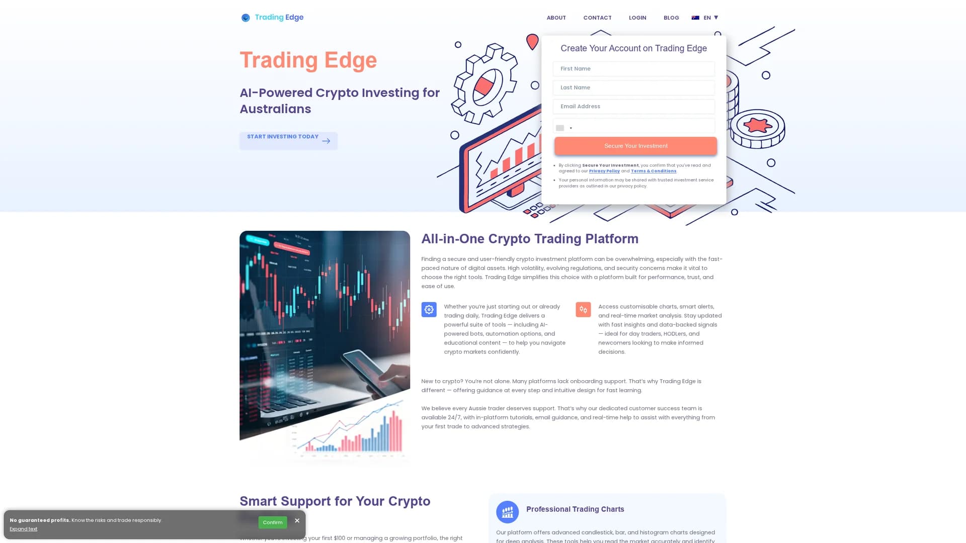 trading-edge-ai homepage