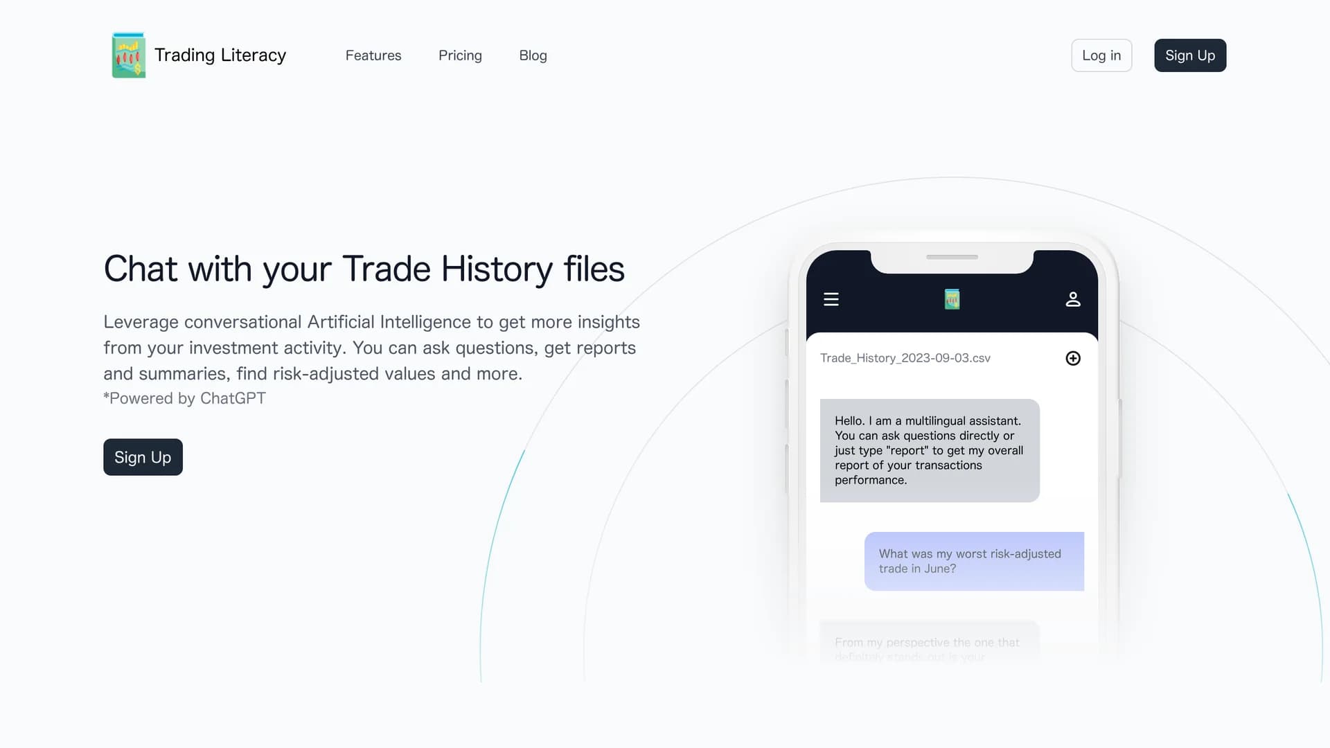 trading-literacy-bot homepage