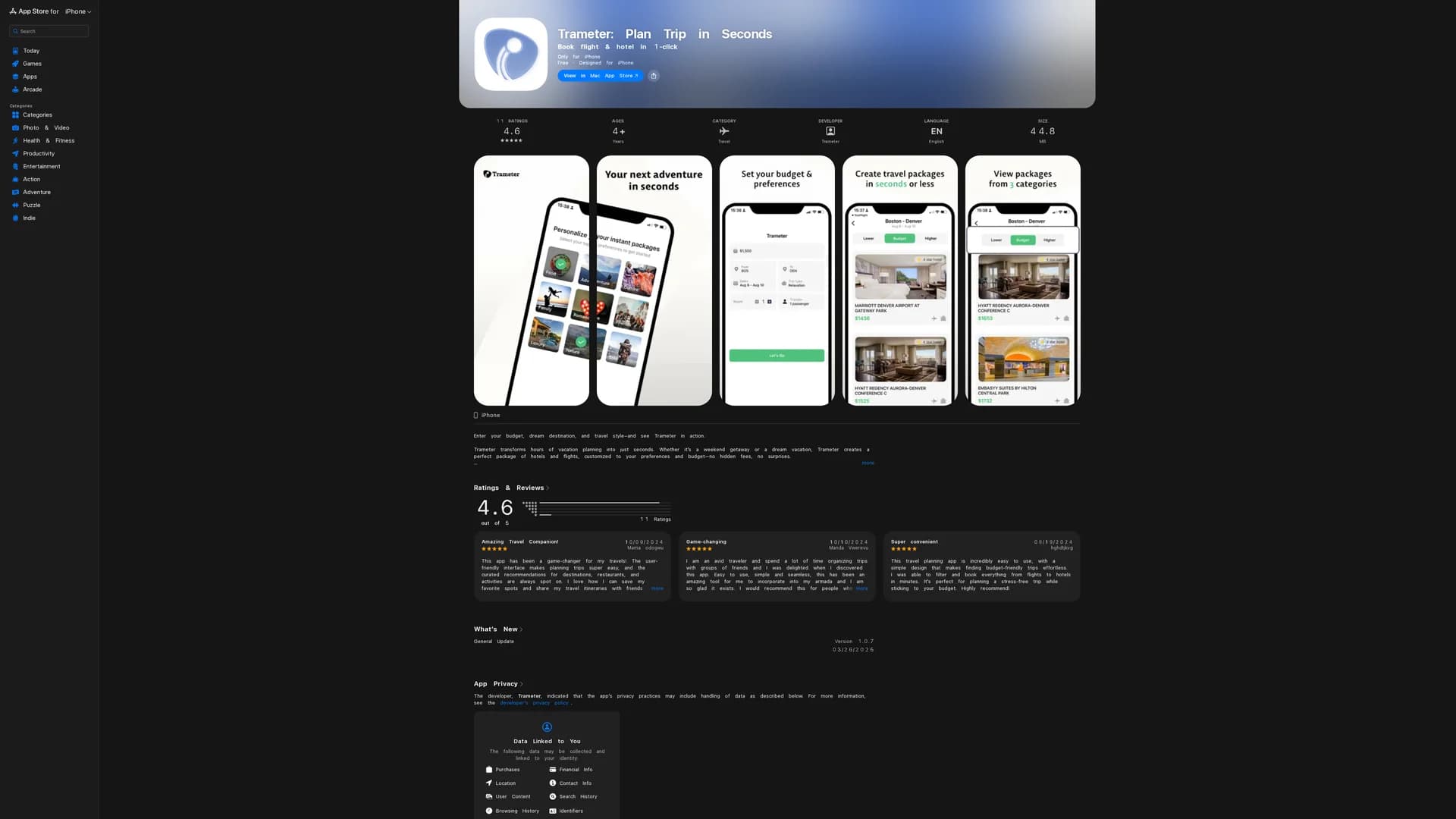 trameter homepage