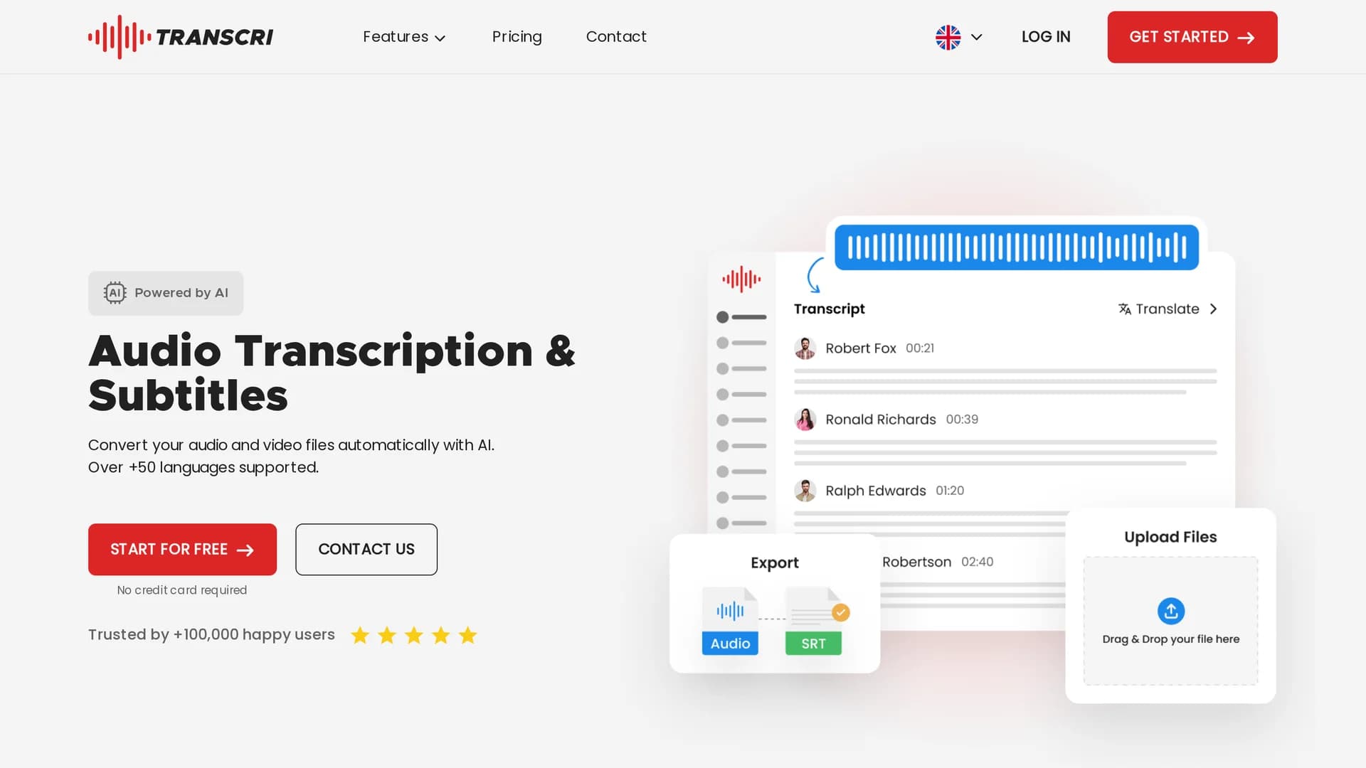transcri homepage