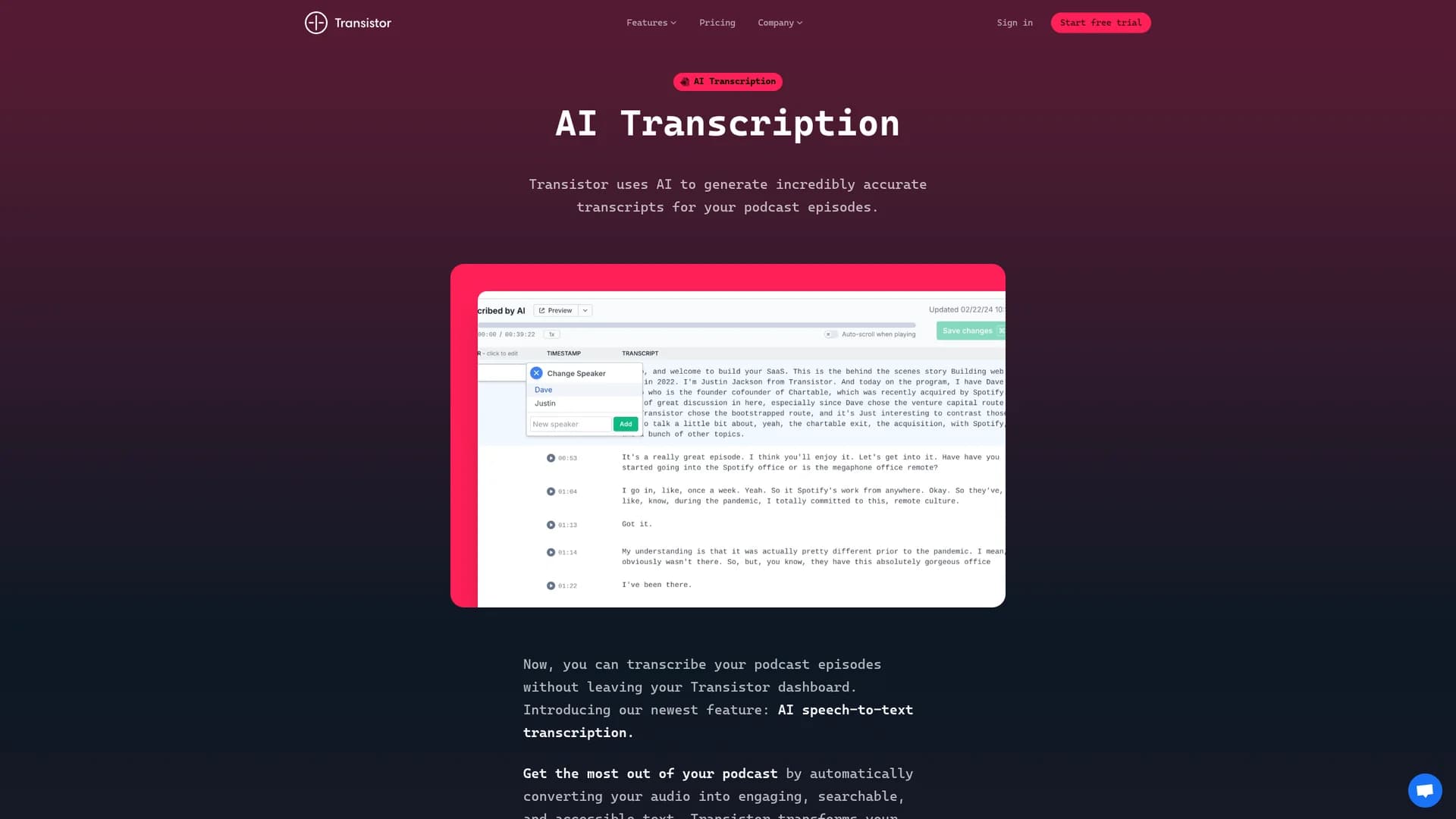 transistor homepage
