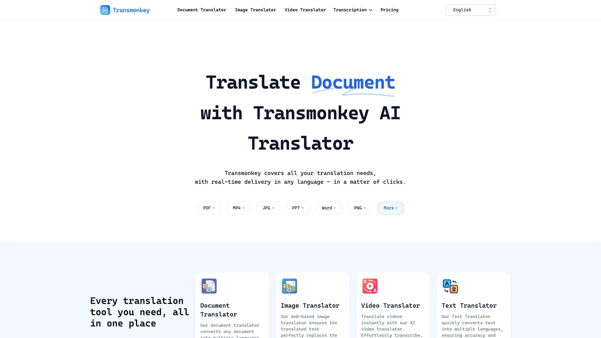 transmonkey homepage