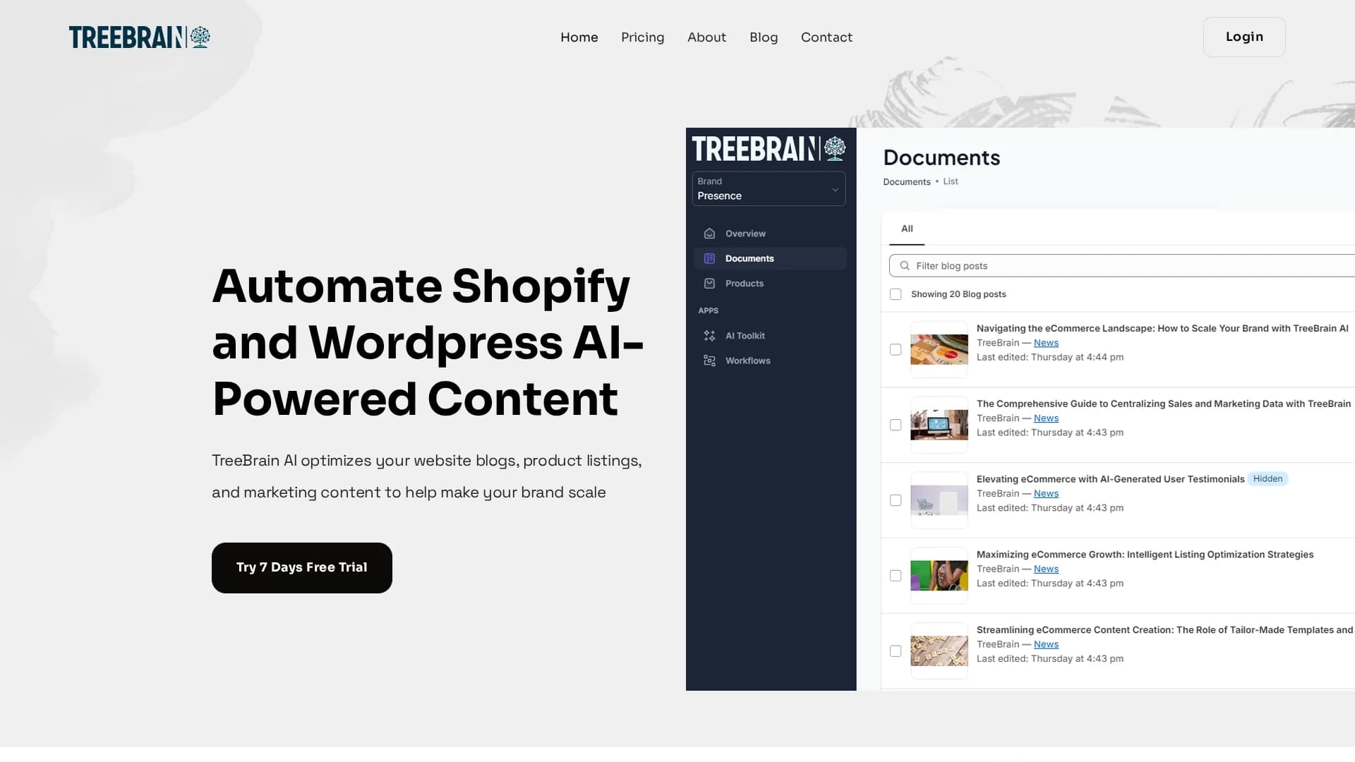treebrain-ai-for-shopify-amazon-fba homepage