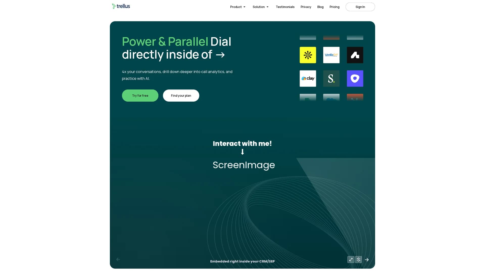 trellus homepage