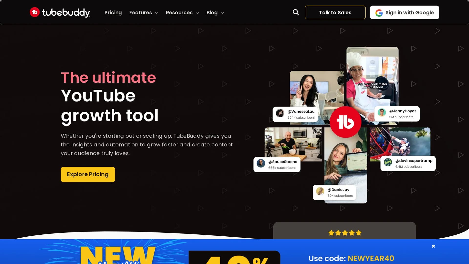 tubebuddy homepage