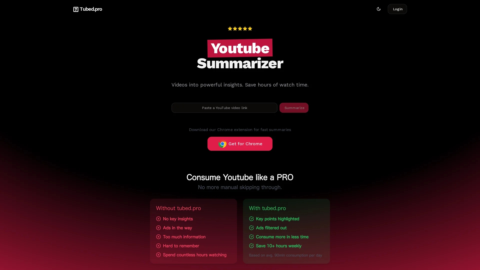tubed-pro homepage