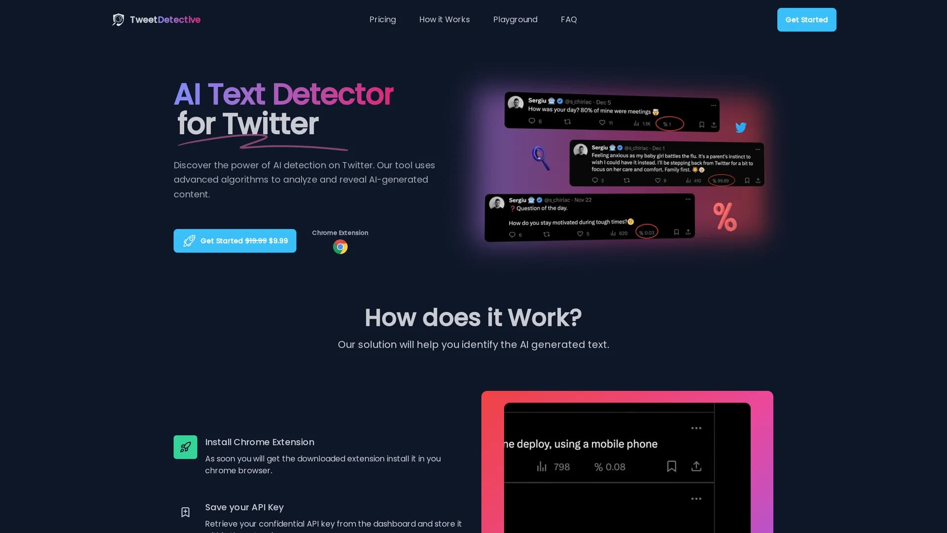 tweetdetective homepage