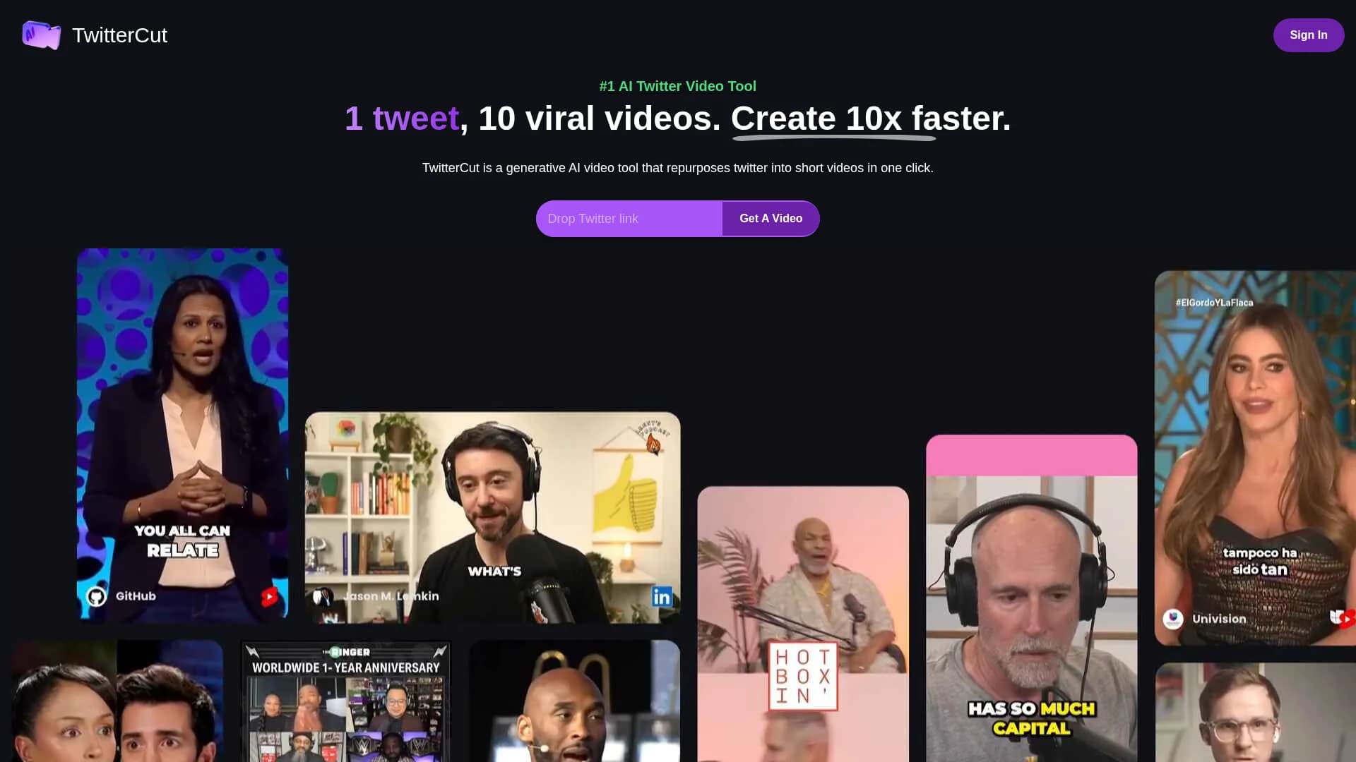 twittercut homepage