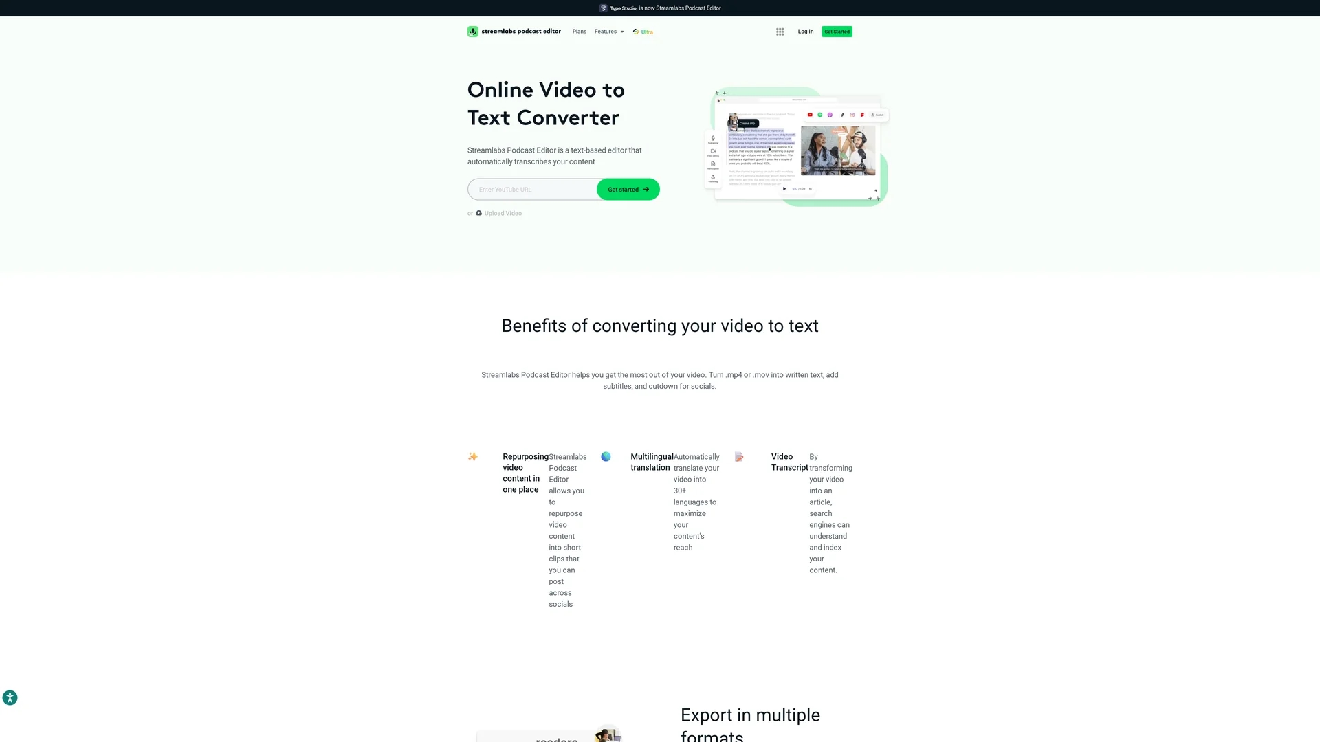 type-studio homepage