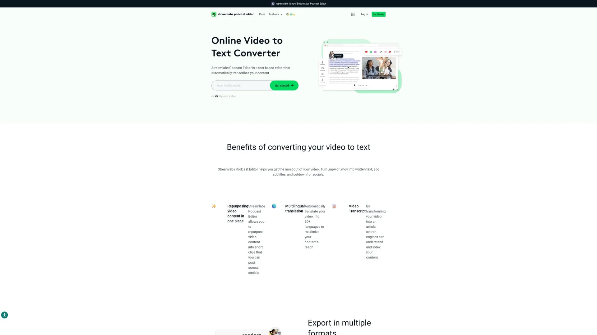 type-studio homepage