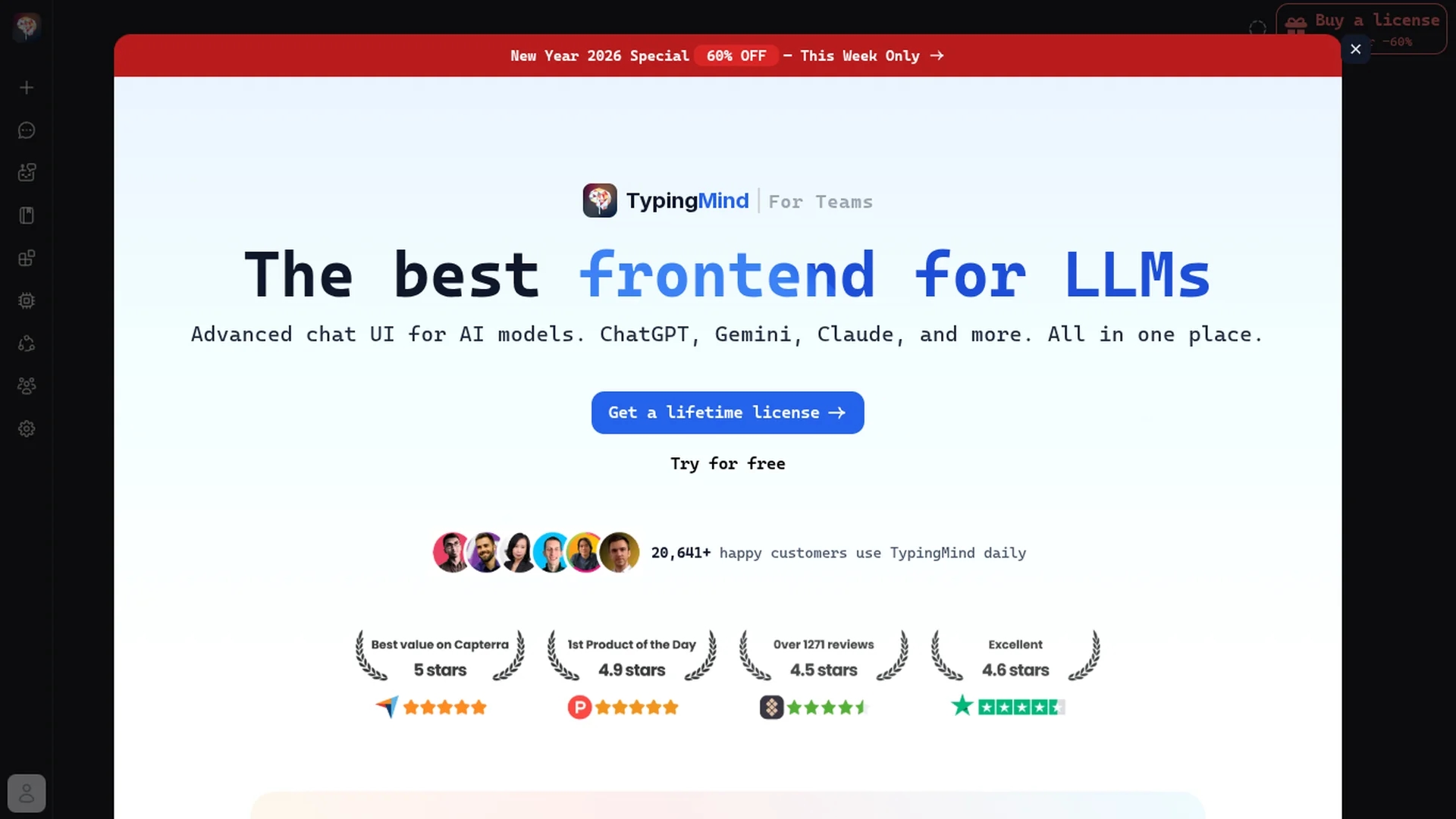 typing-mind homepage