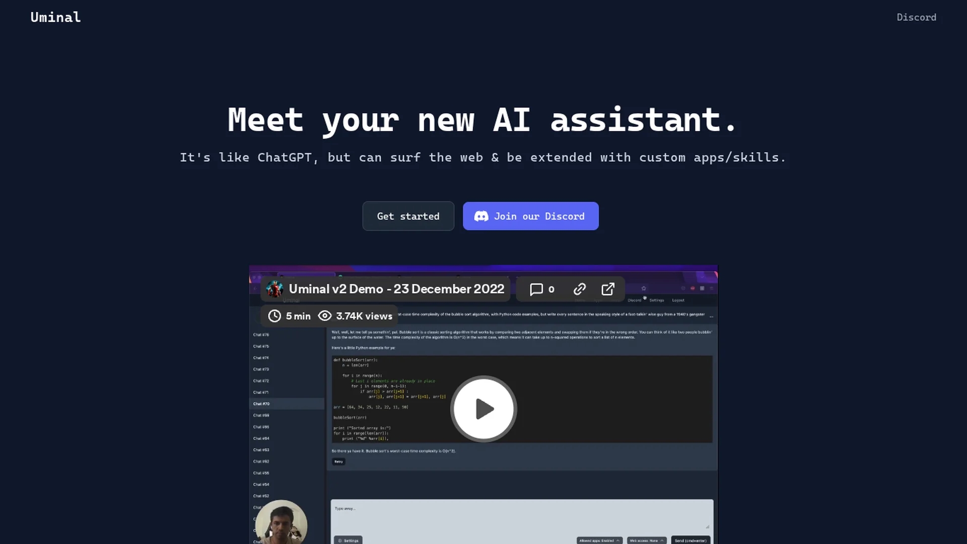uminal homepage