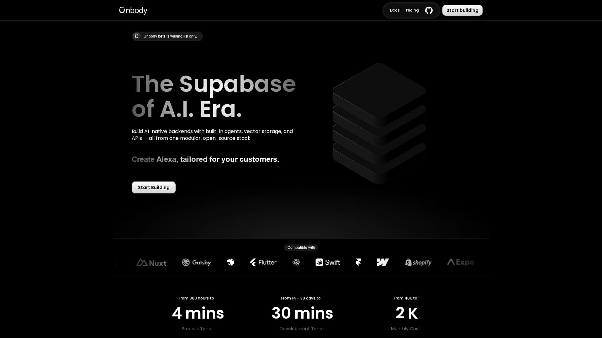 unbody homepage