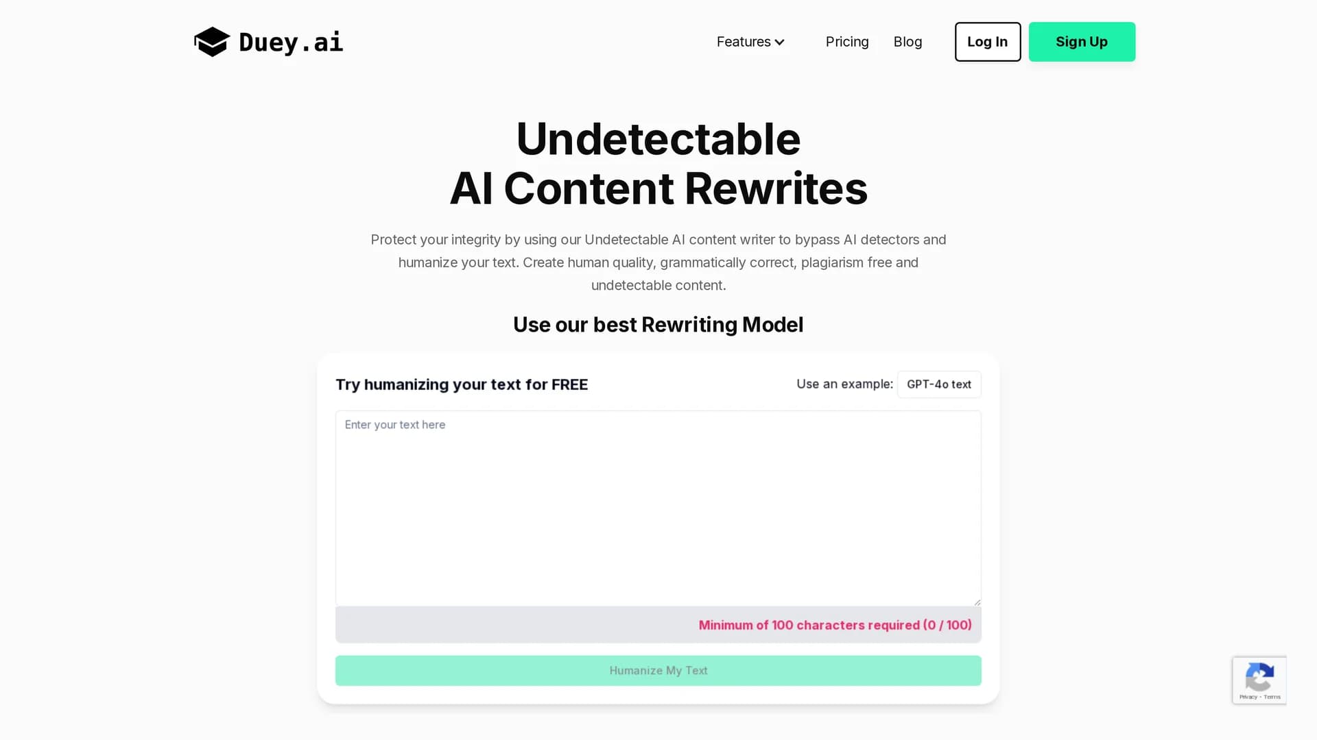 undetectable-ai-content homepage