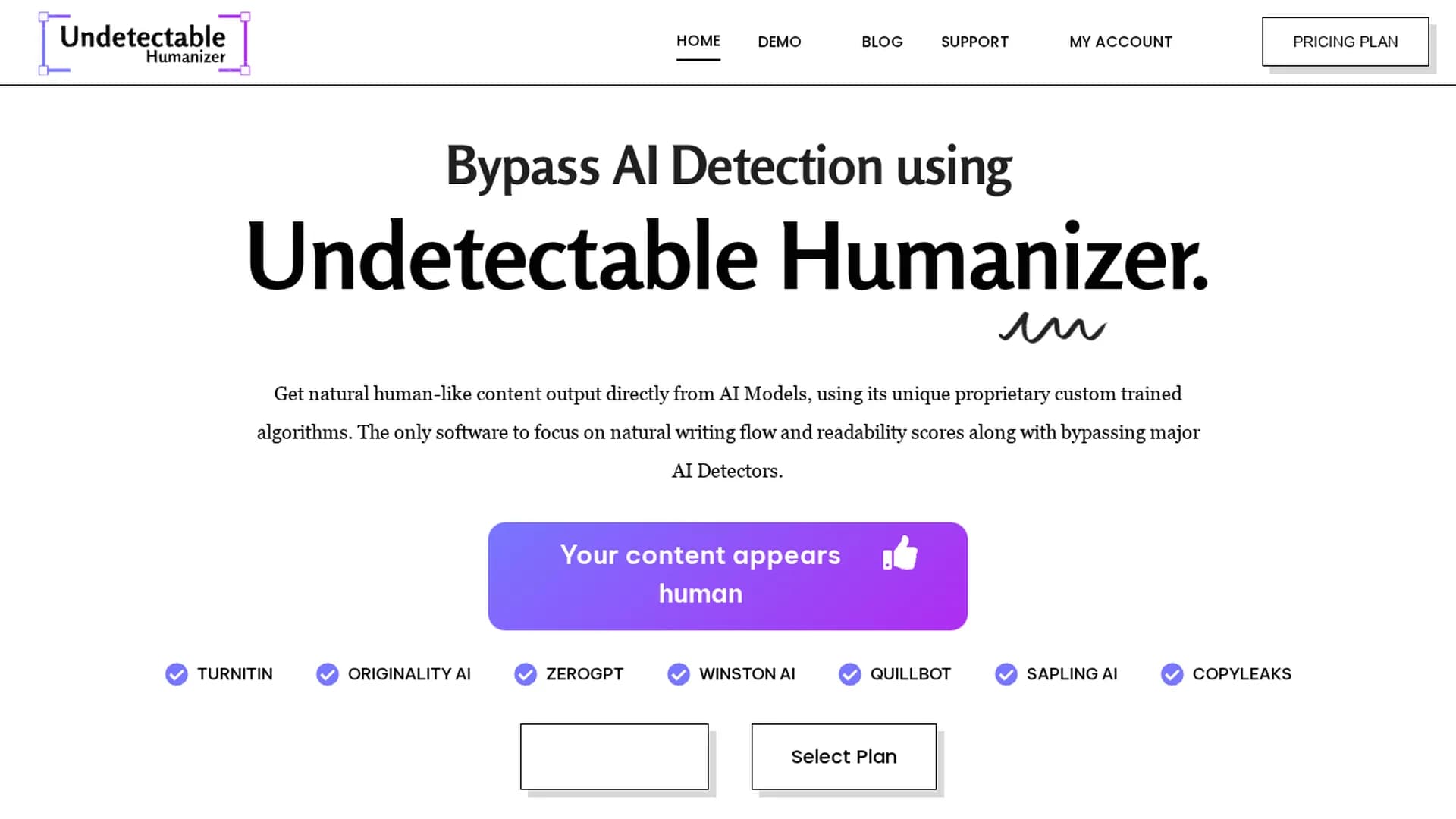 undetectable-ai-humanizer homepage
