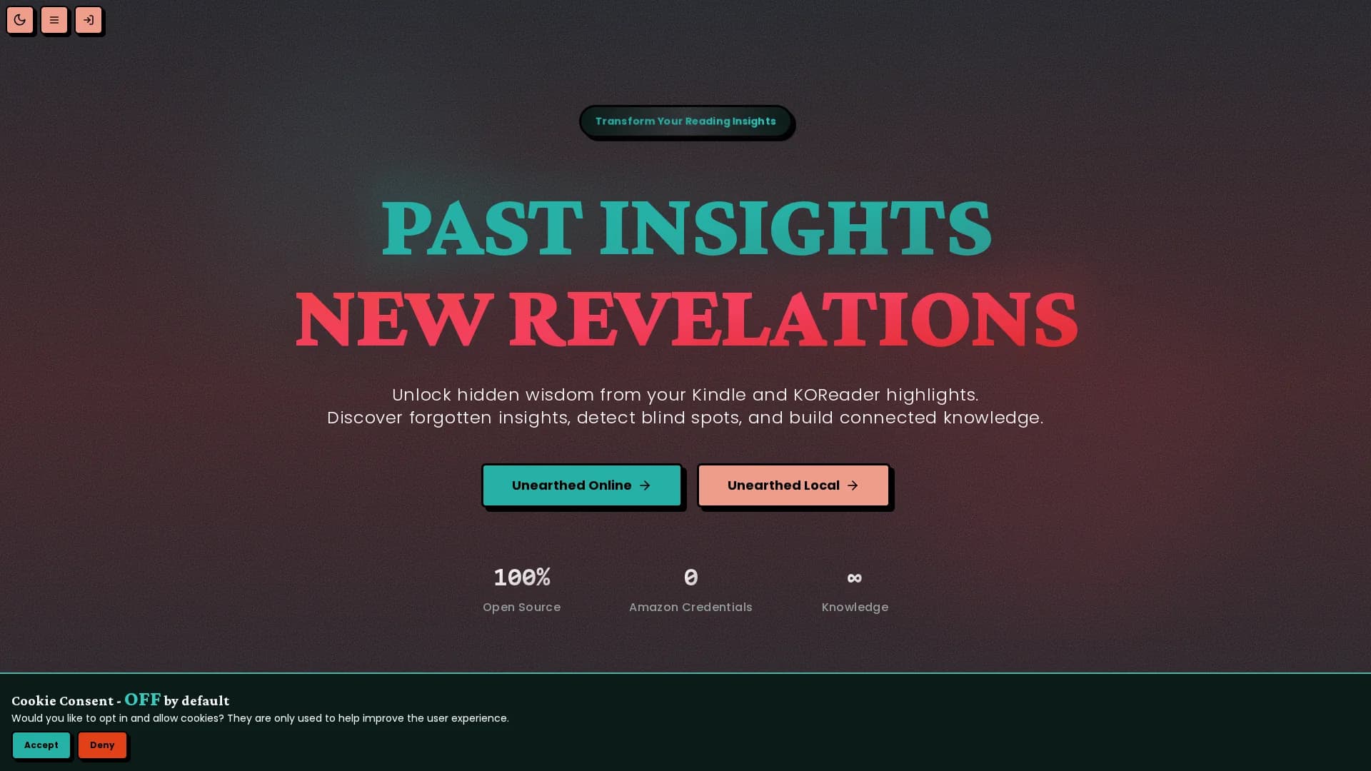 unearthed homepage