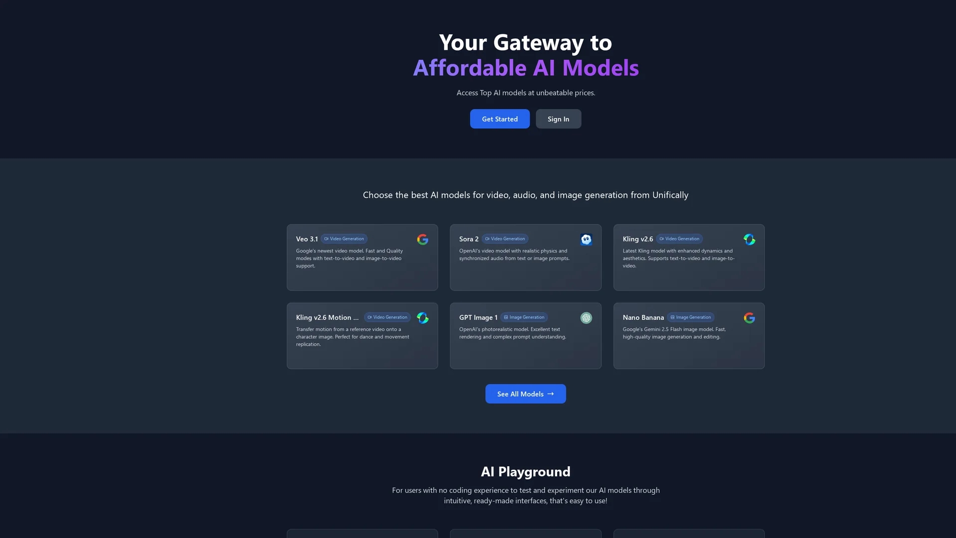 unifically homepage