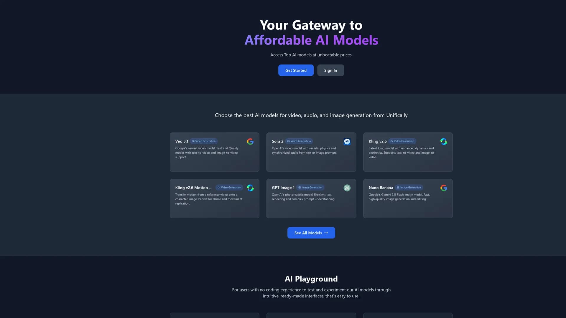 unifically homepage