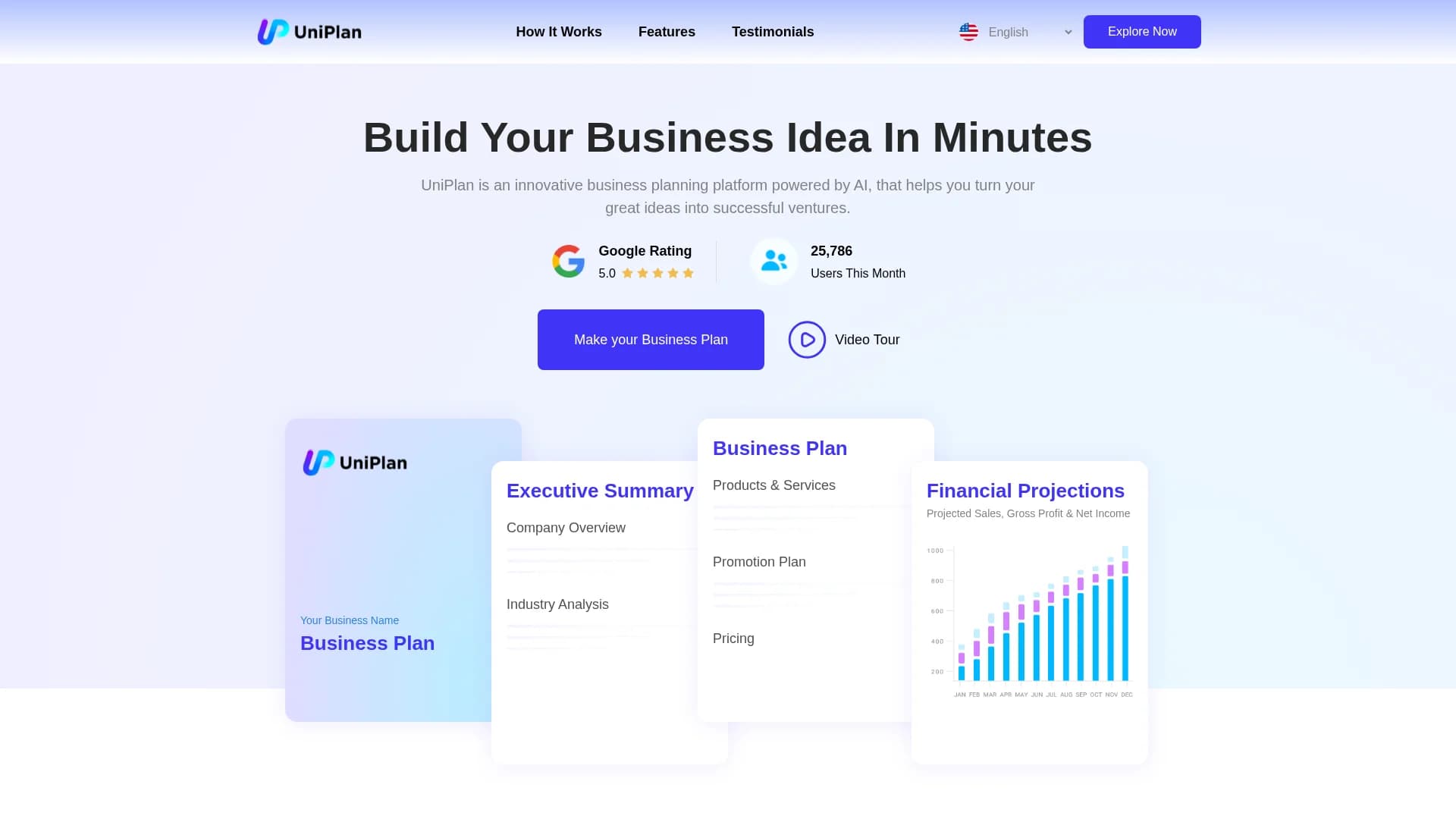 uniplan-ai homepage