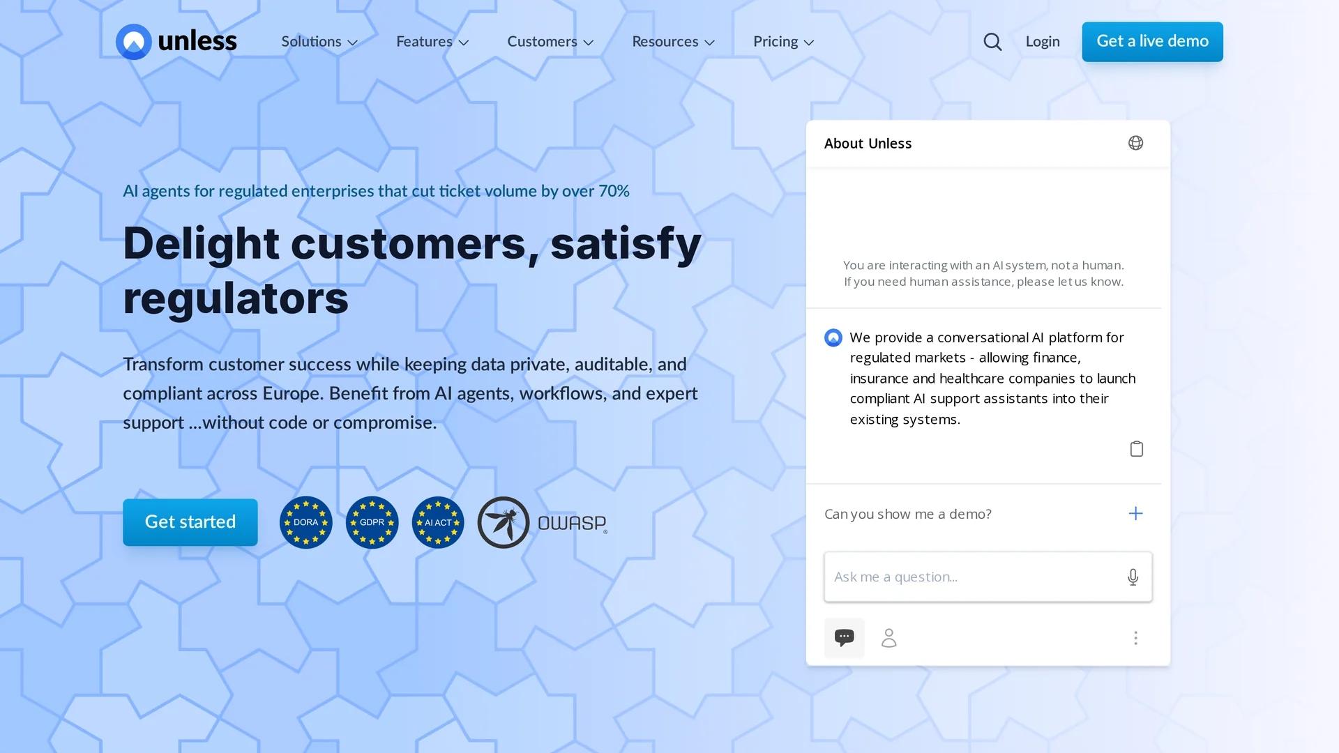 unless-com homepage