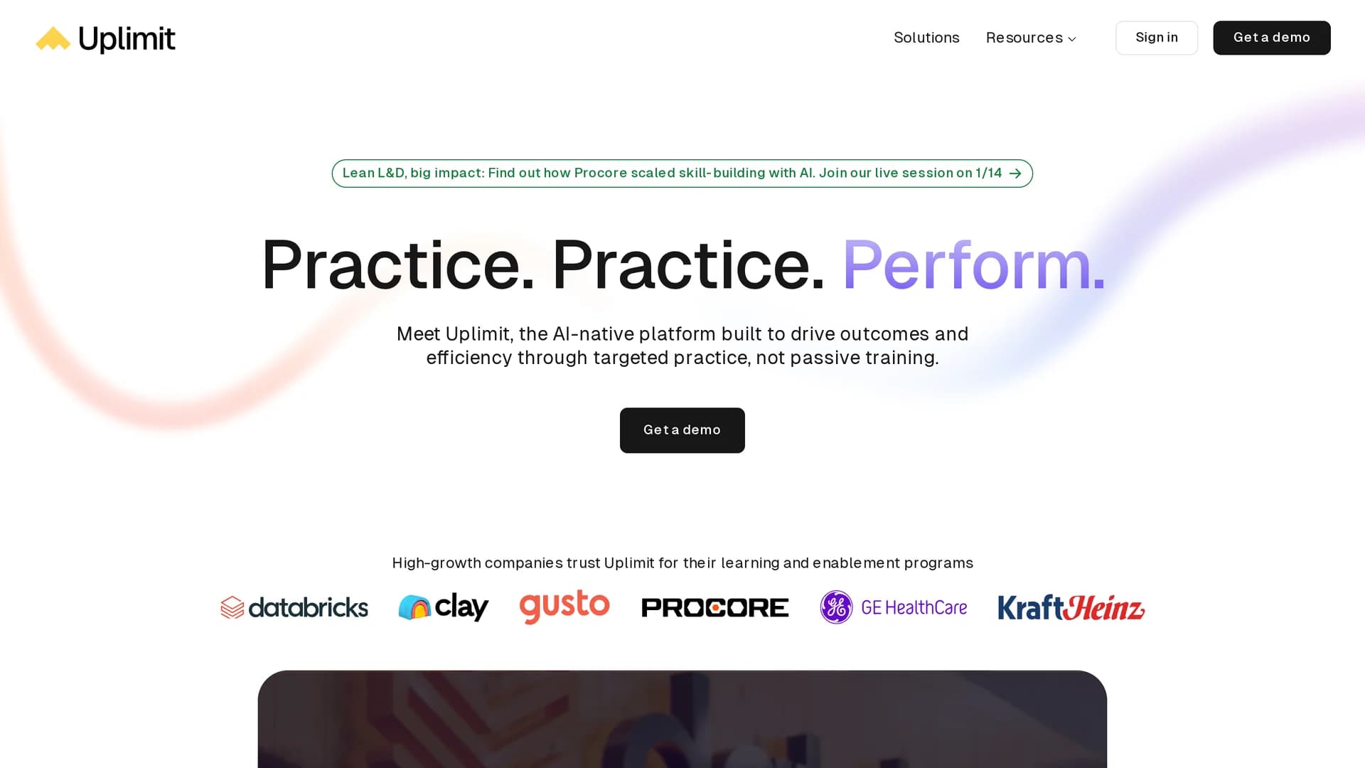 uplimit homepage