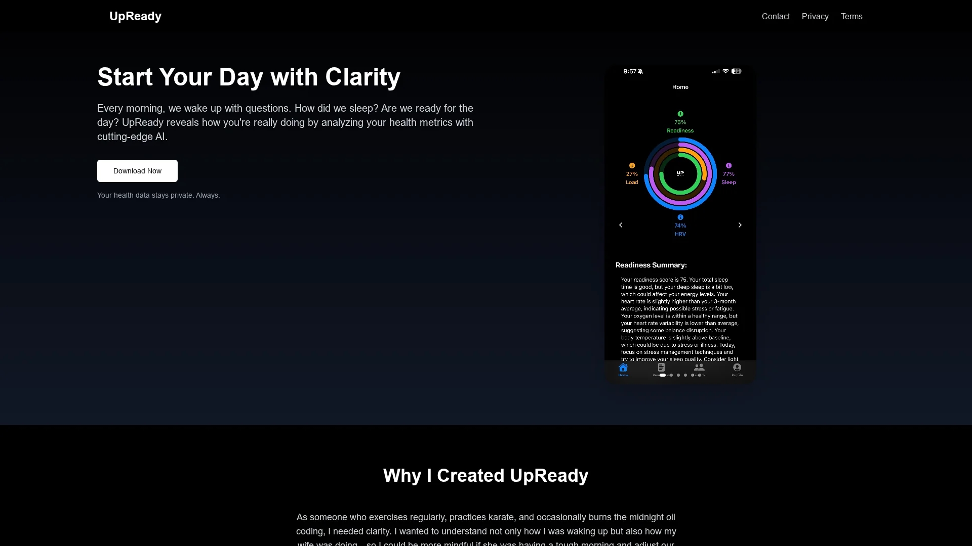 upready homepage