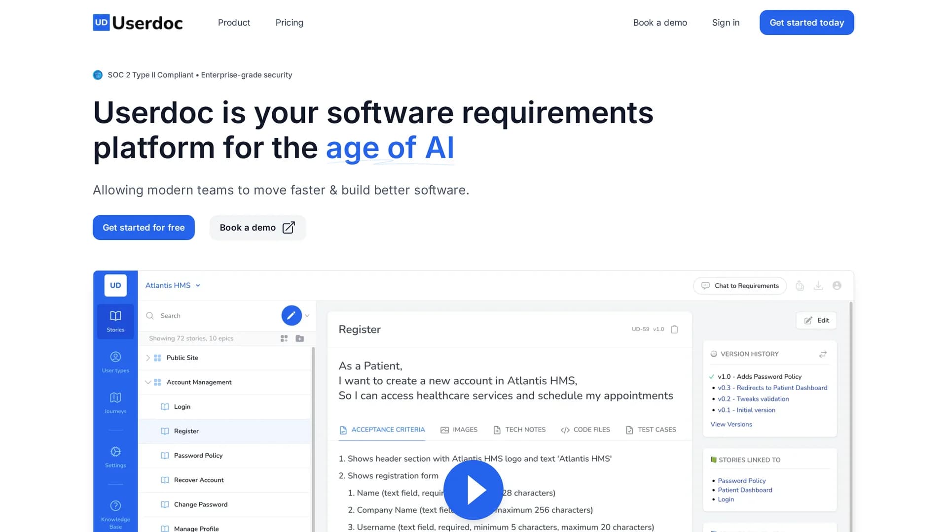 userdoc homepage