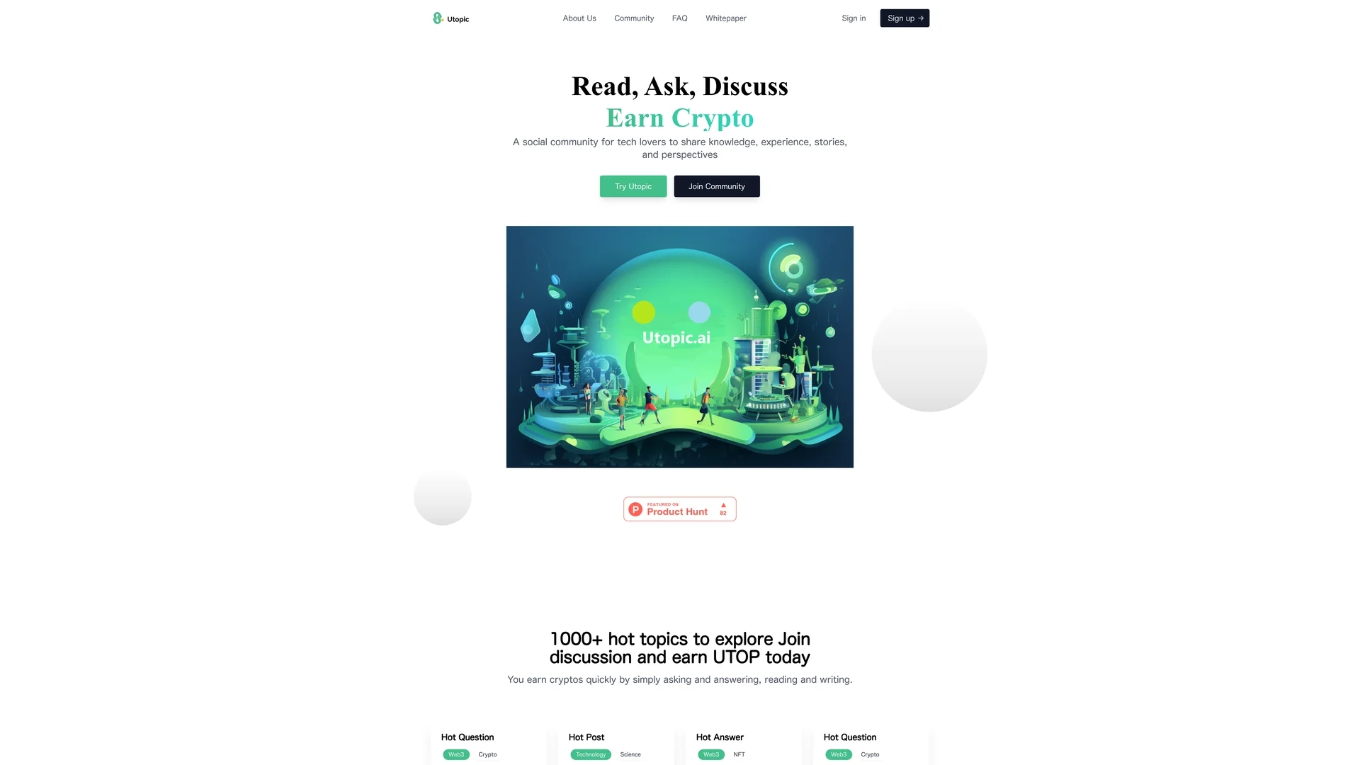 utopic-ai homepage