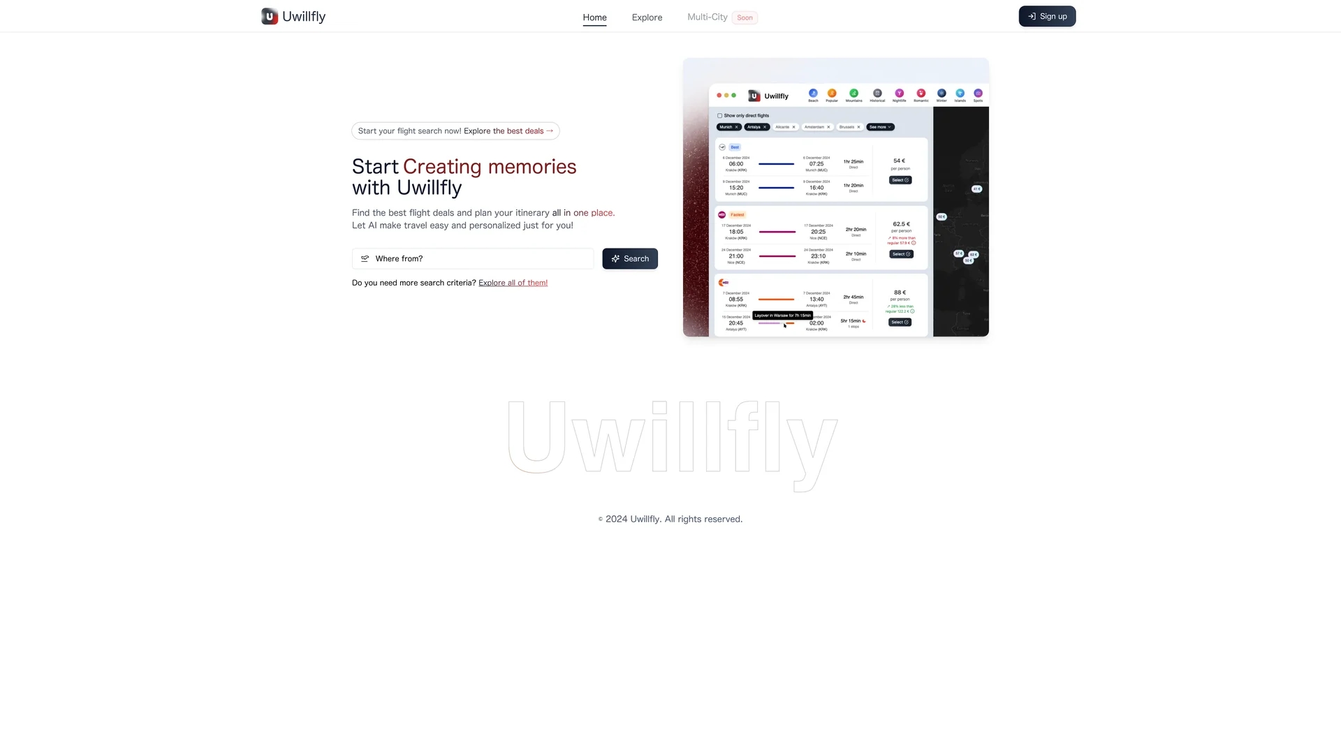uwillfly homepage