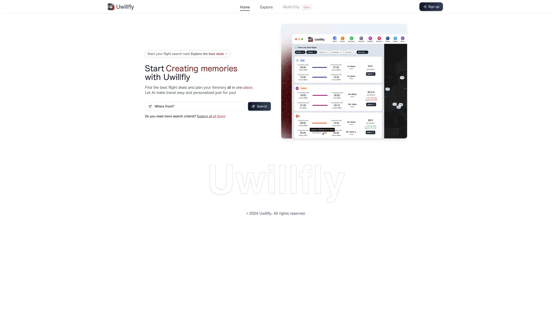 uwillfly homepage