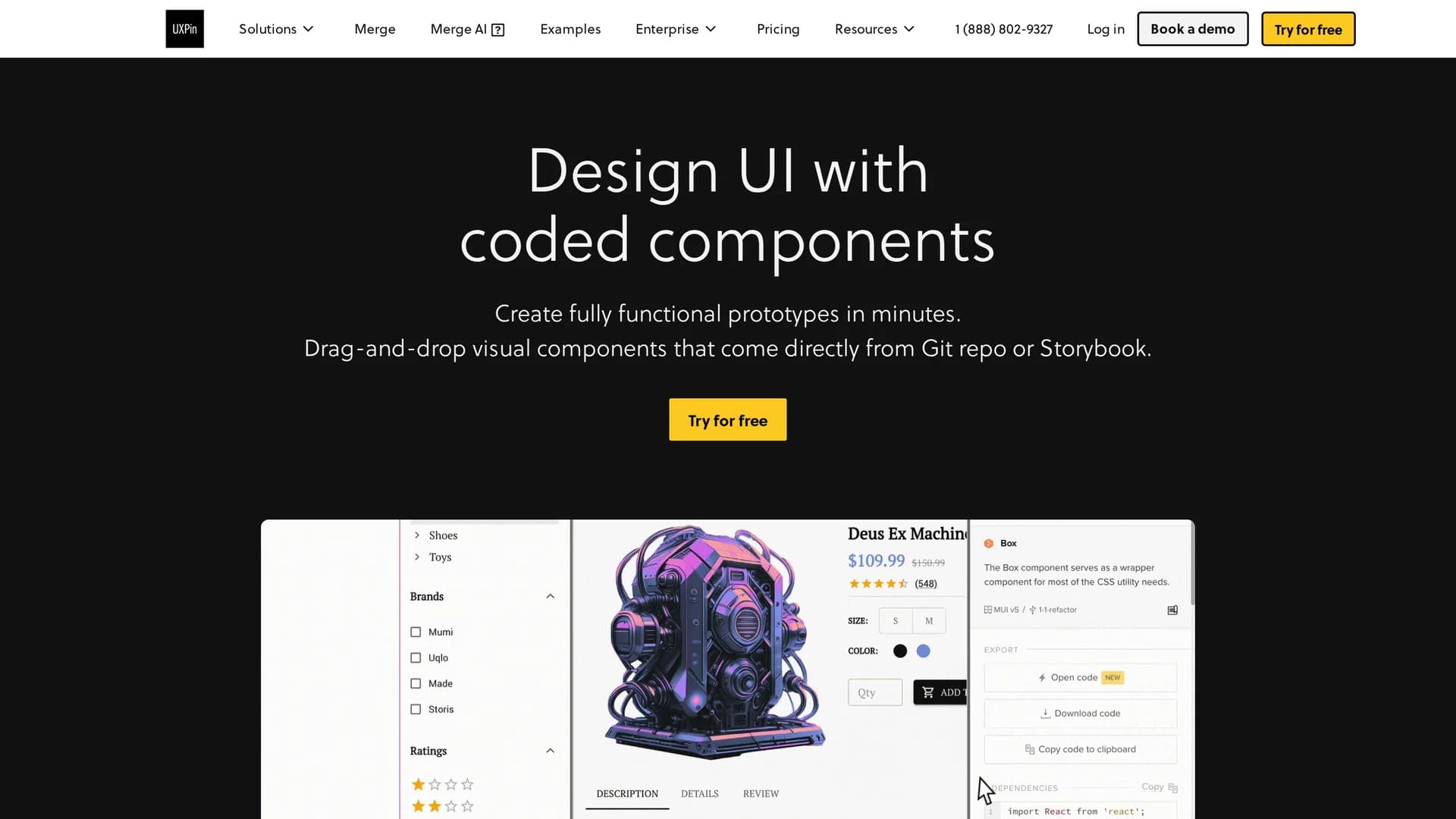 uxpin homepage
