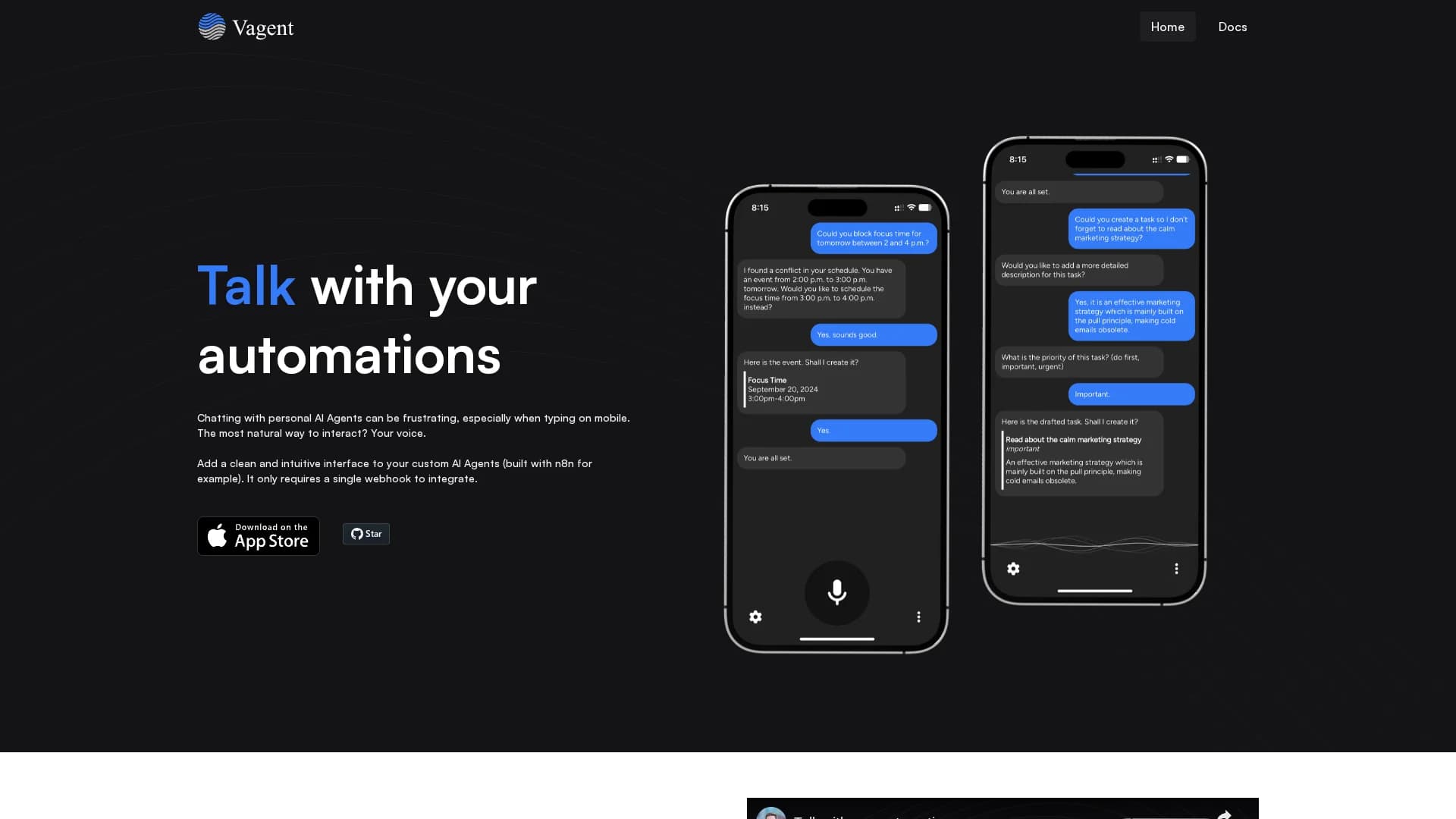 vagent homepage
