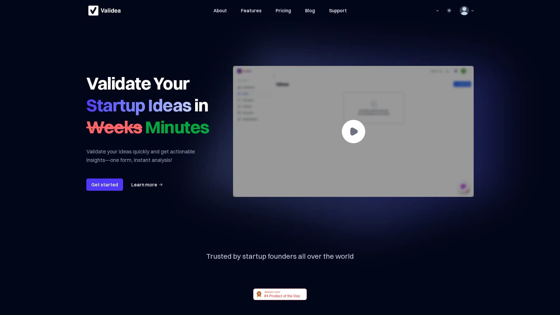 validea homepage